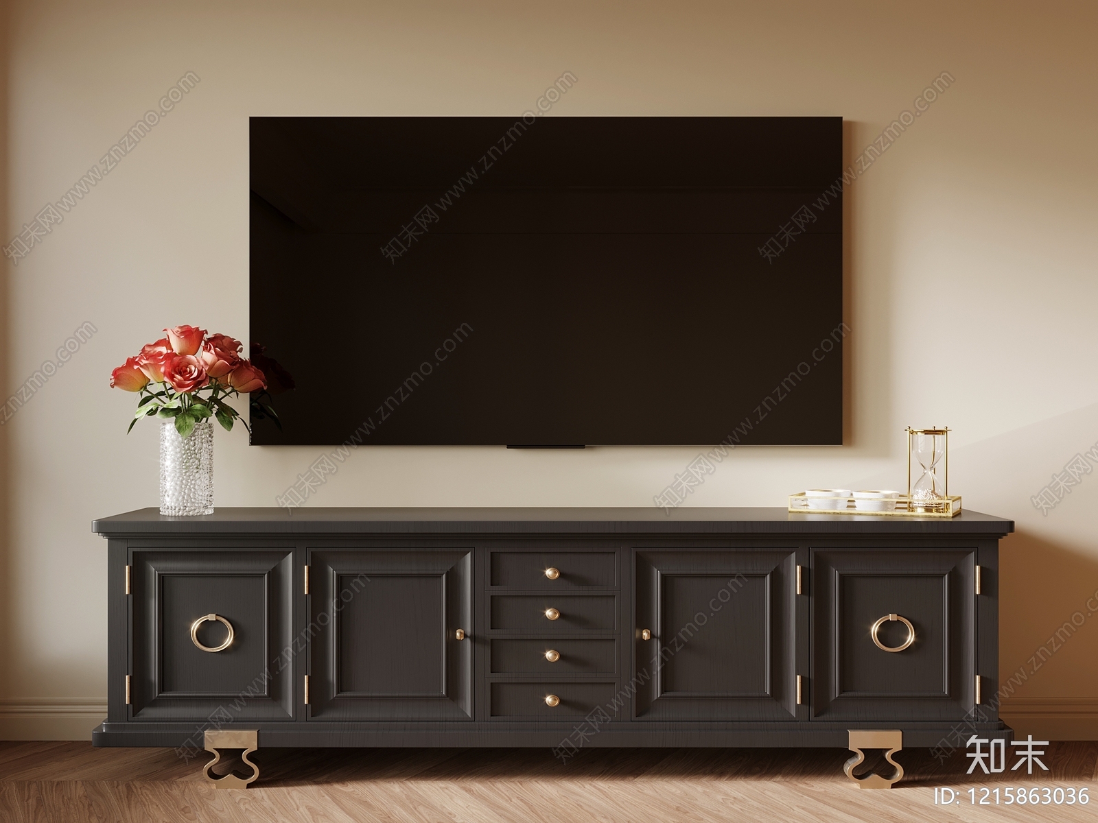 现代轻奢储物柜3D模型下载【ID:1215863036】