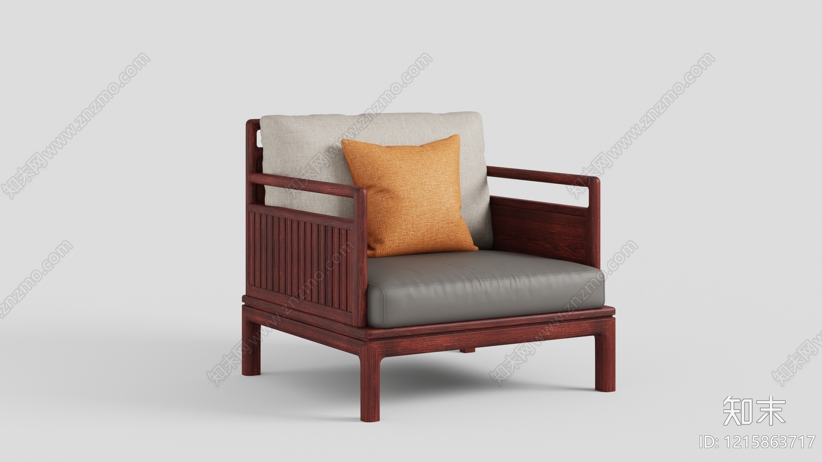 新中式中式沙发cad施工图下载【ID:1215863717】