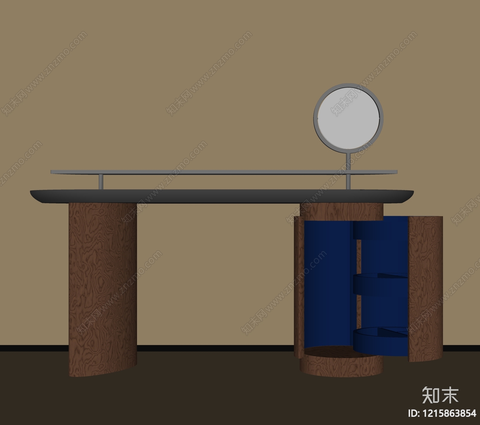 现代简约梳妆台SU模型下载【ID:1215863854】