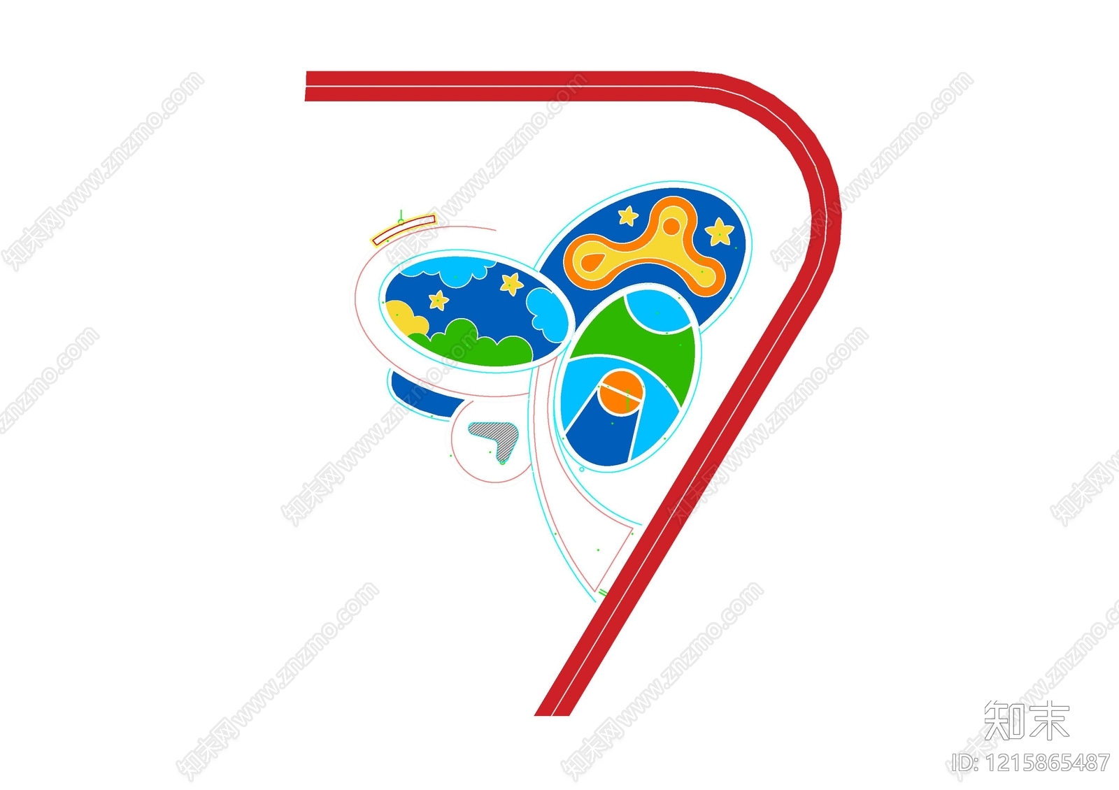 社区儿童区施工图下载【ID:1215865487】