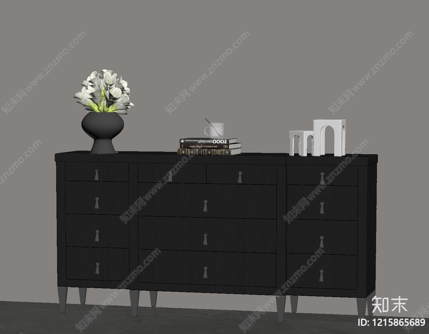现代简约玄关柜SU模型下载【ID:1215865689】