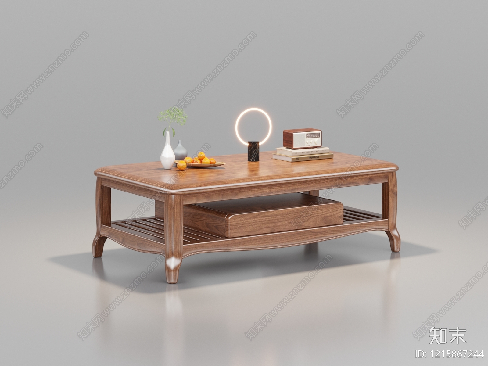 新中式茶几3D模型下载【ID:1215867244】