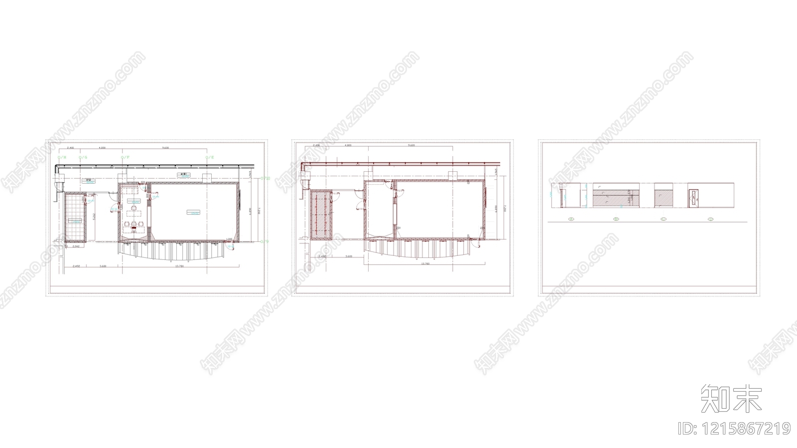 现代其他工装空间施工图下载【ID:1215867219】