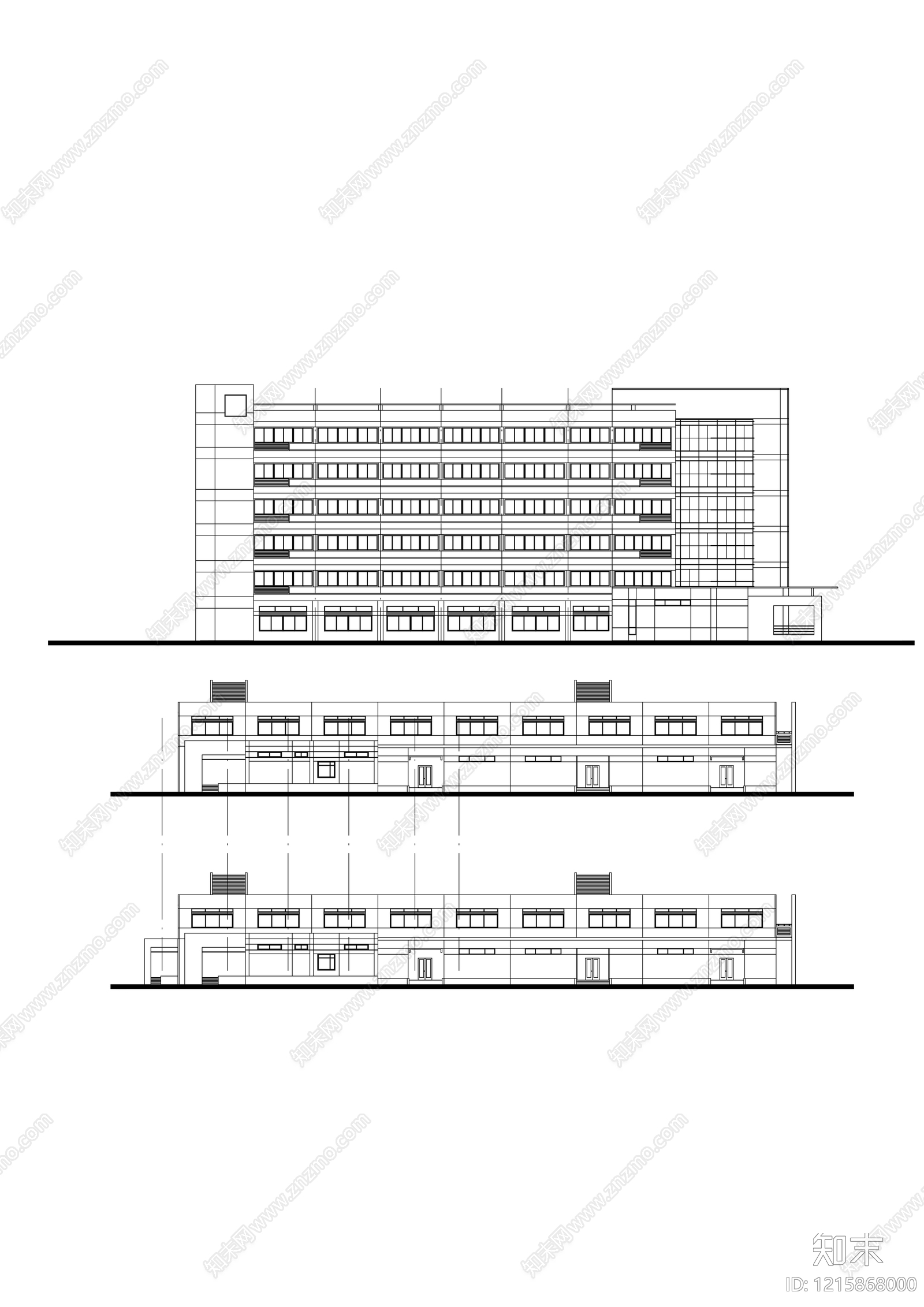 现代医院建筑施工图下载【ID:1215868000】