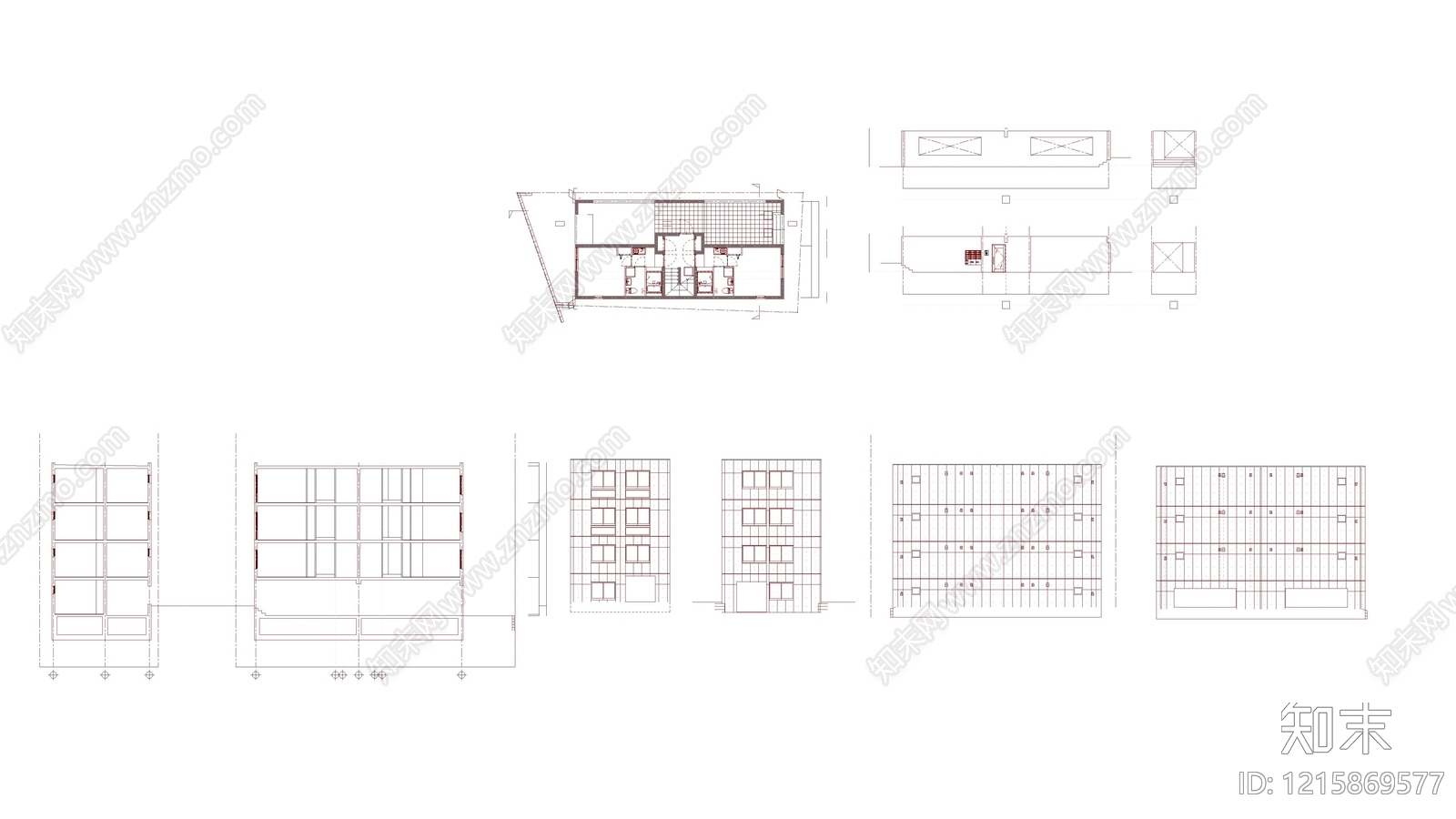 现代住宅楼建筑CAD图纸