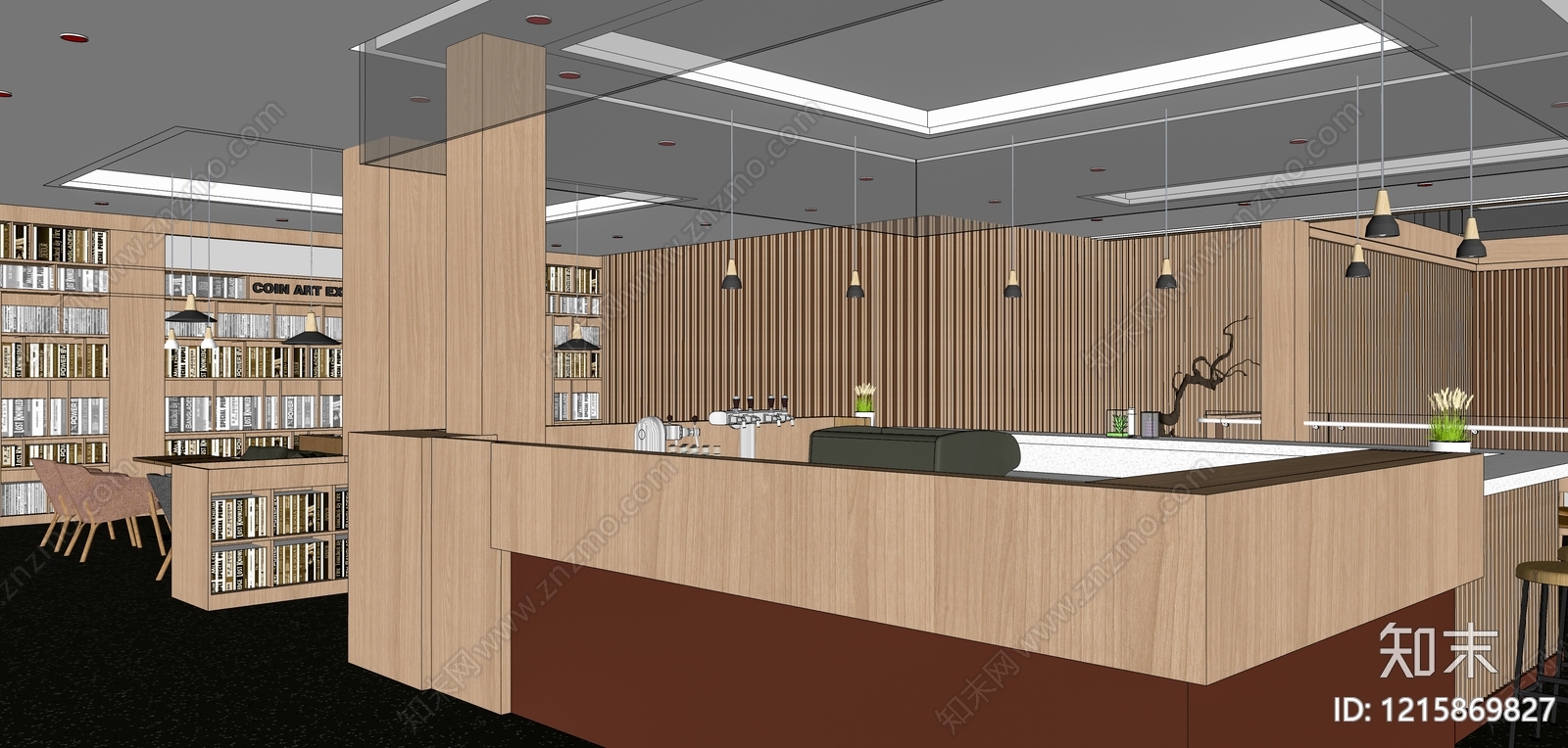 现代其他酒店空间SU模型下载【ID:1215869827】