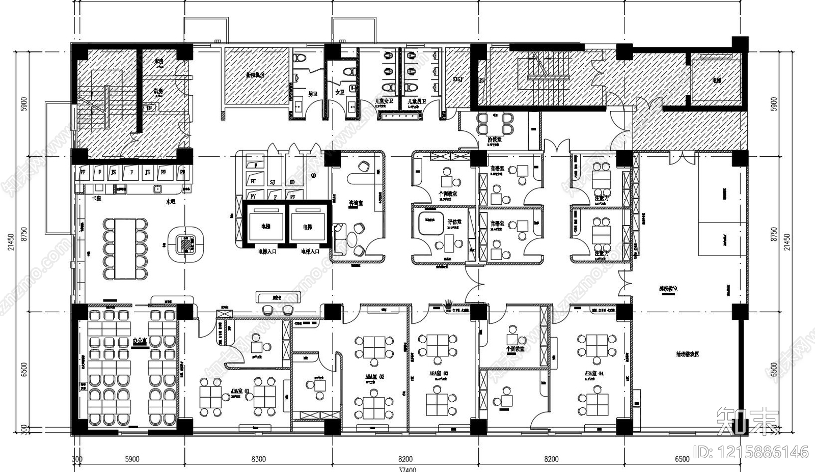 工装平面图施工图下载【ID:1215886146】