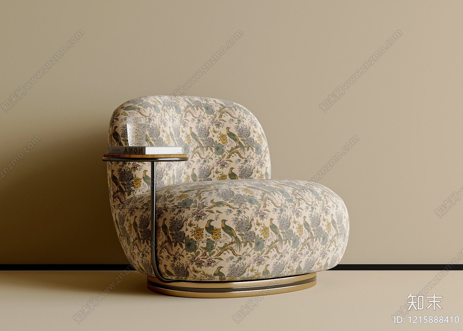 中古风休闲椅3D模型下载【ID:1215888410】