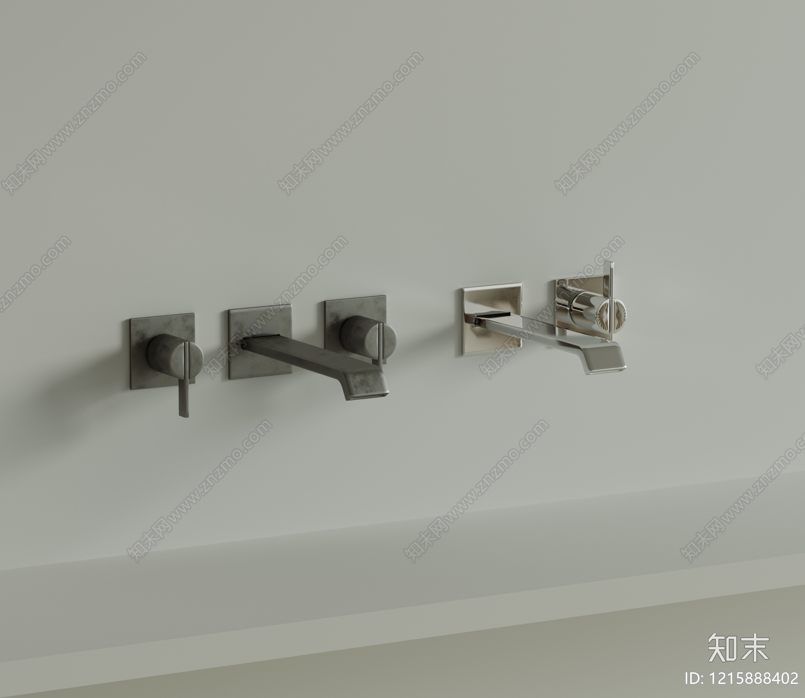 极简水龙头SU模型下载【ID:1215888402】