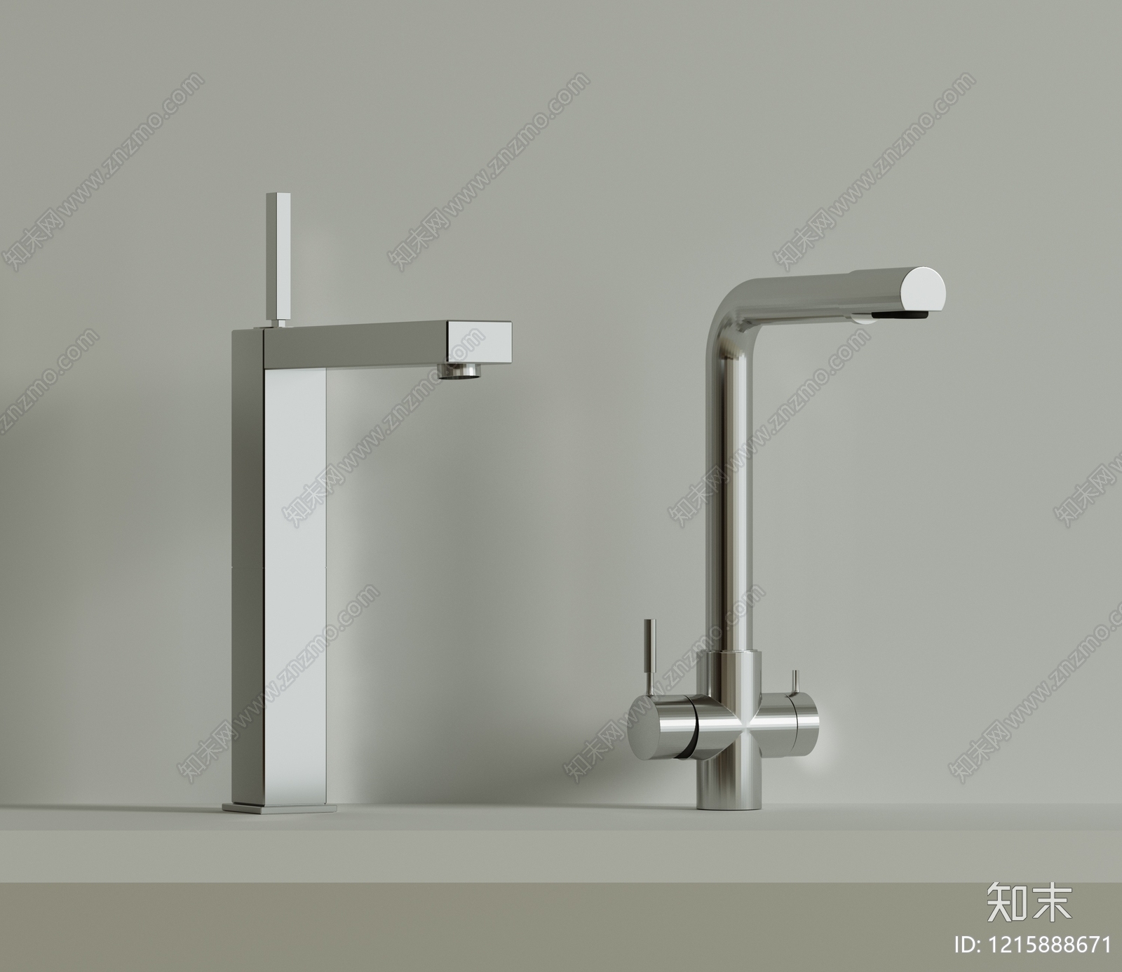 极简水龙头3D模型下载【ID:1215888671】