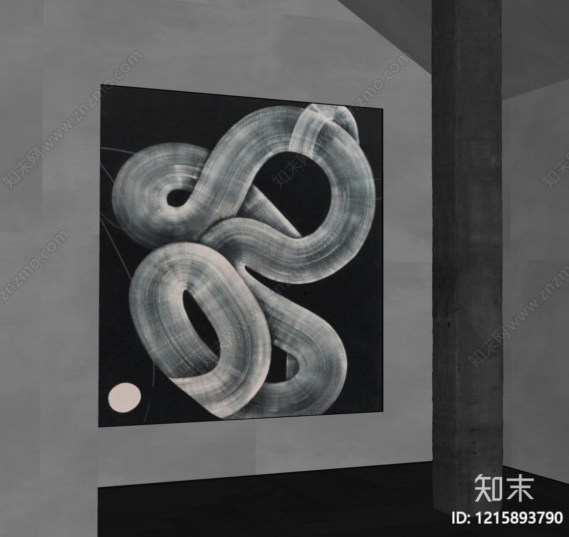极简主义挂画SU模型下载【ID:1215893790】