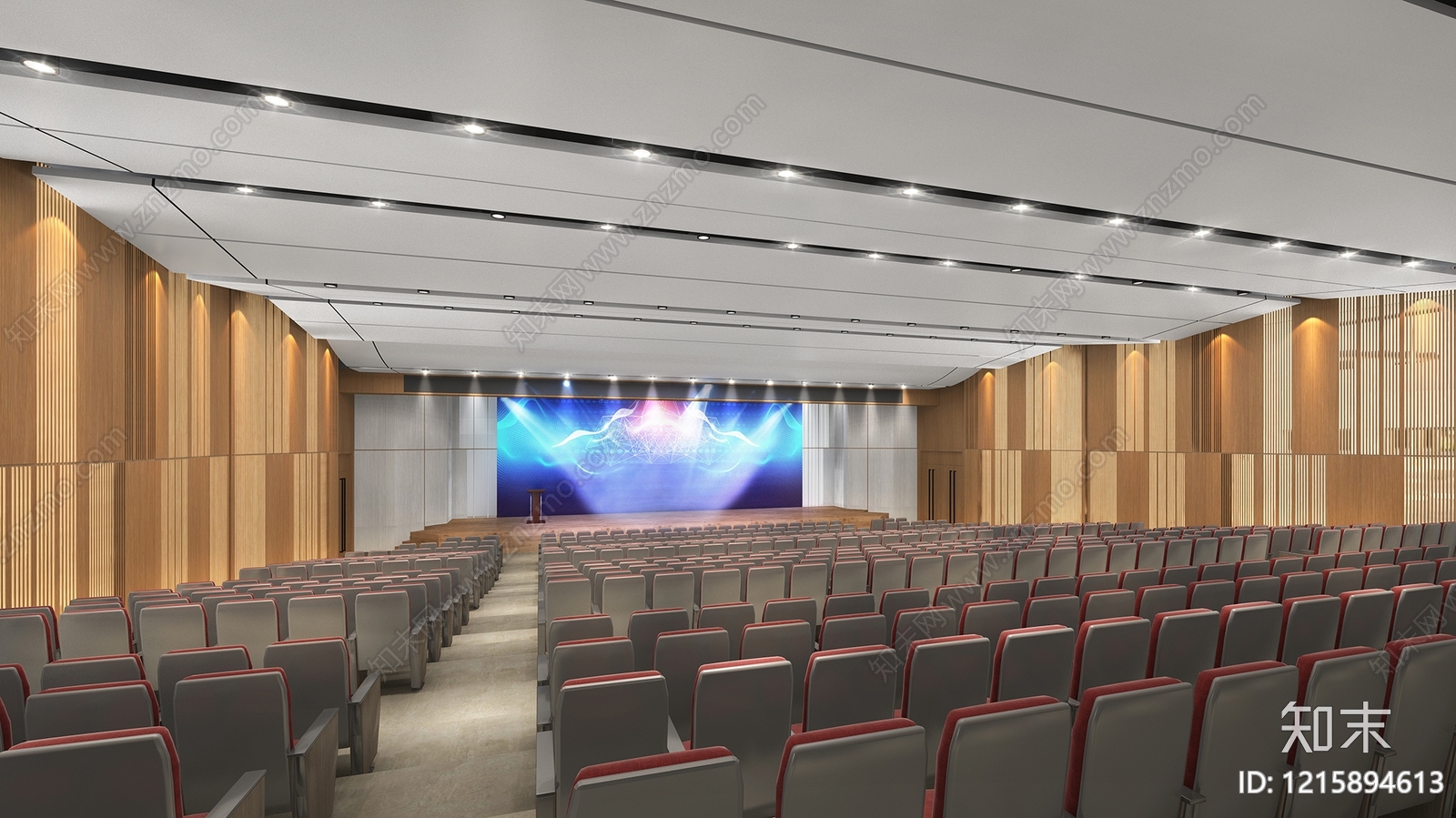 现代简约报告厅3D模型下载【ID:1215894613】
