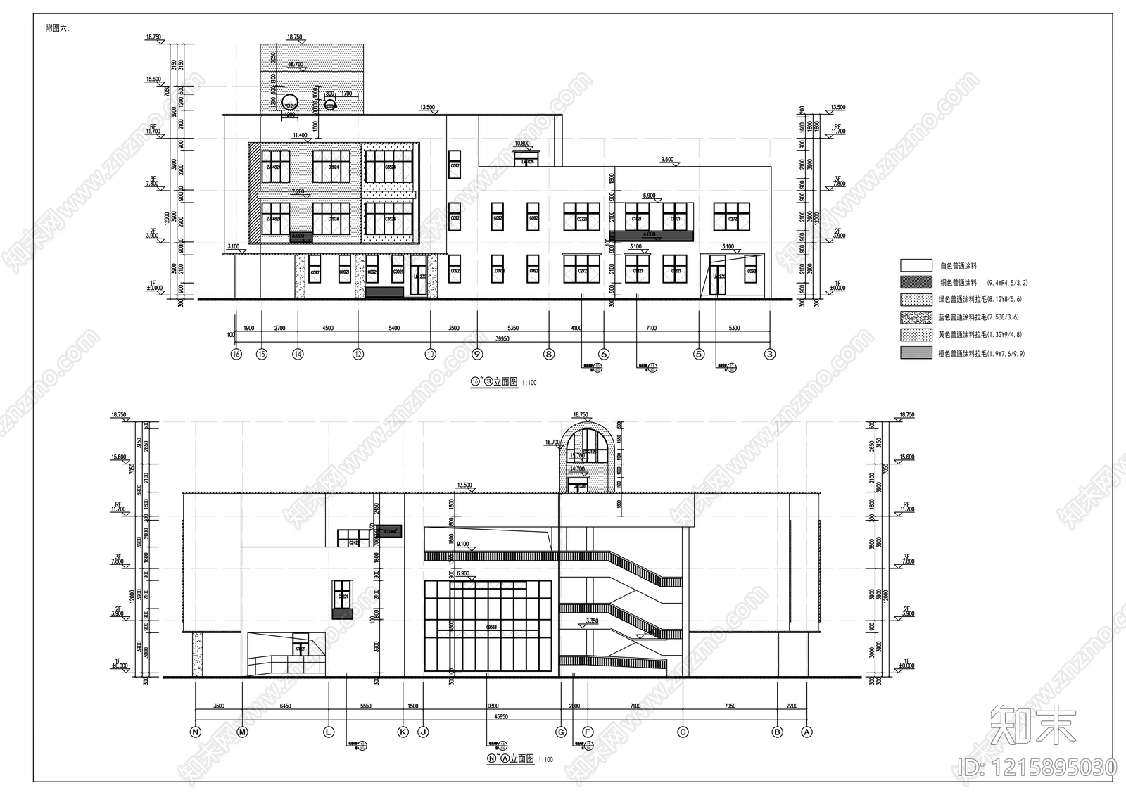 现代幼儿园建筑cad施工图下载【ID:1215895030】