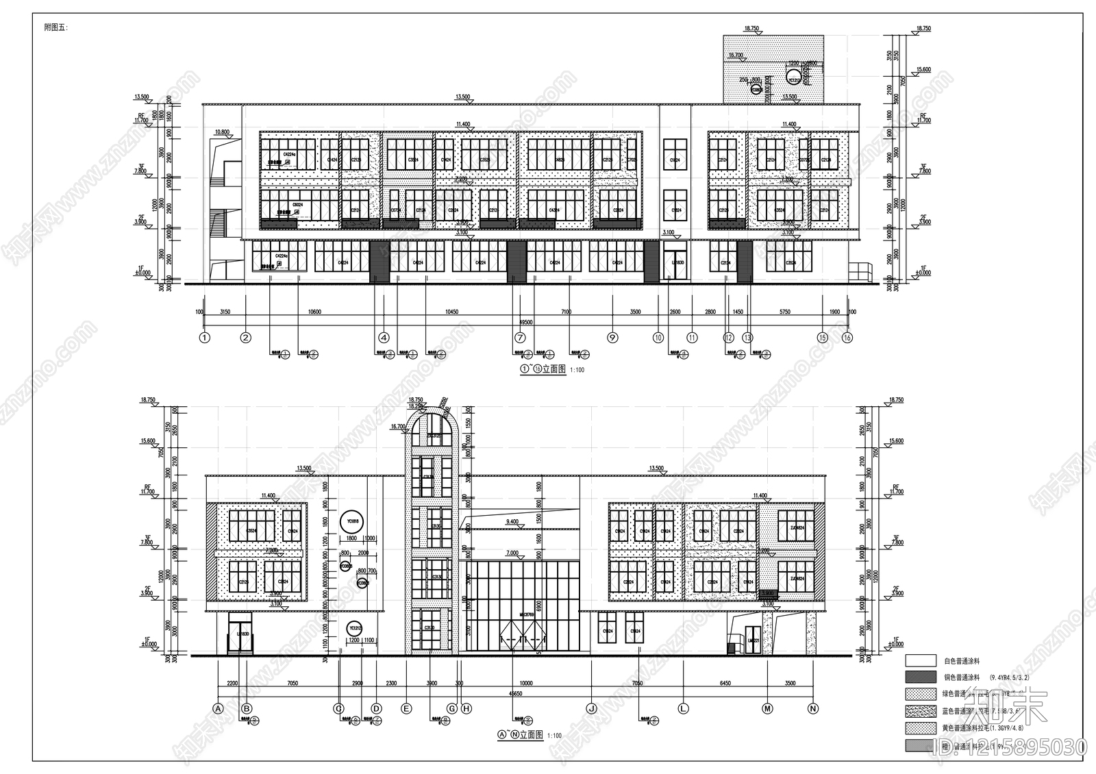 现代幼儿园建筑cad施工图下载【ID:1215895030】