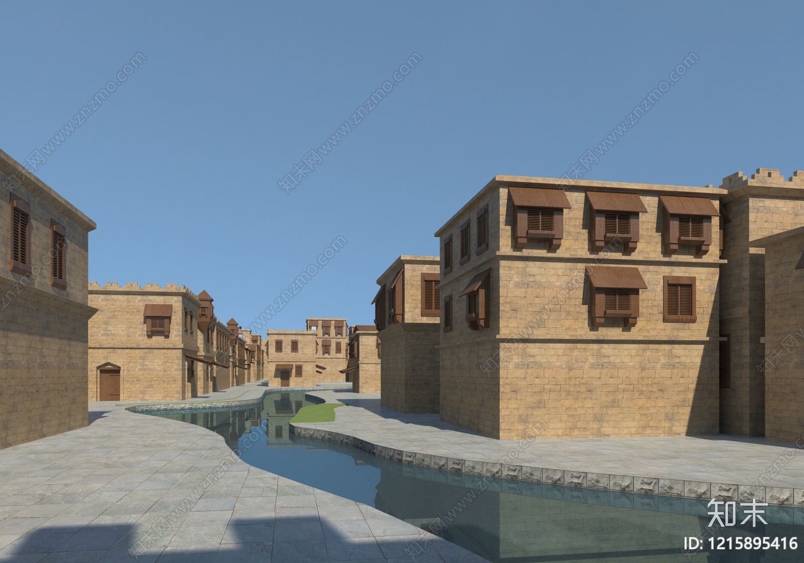 新亚述风格古建3D模型下载【ID:1215895416】