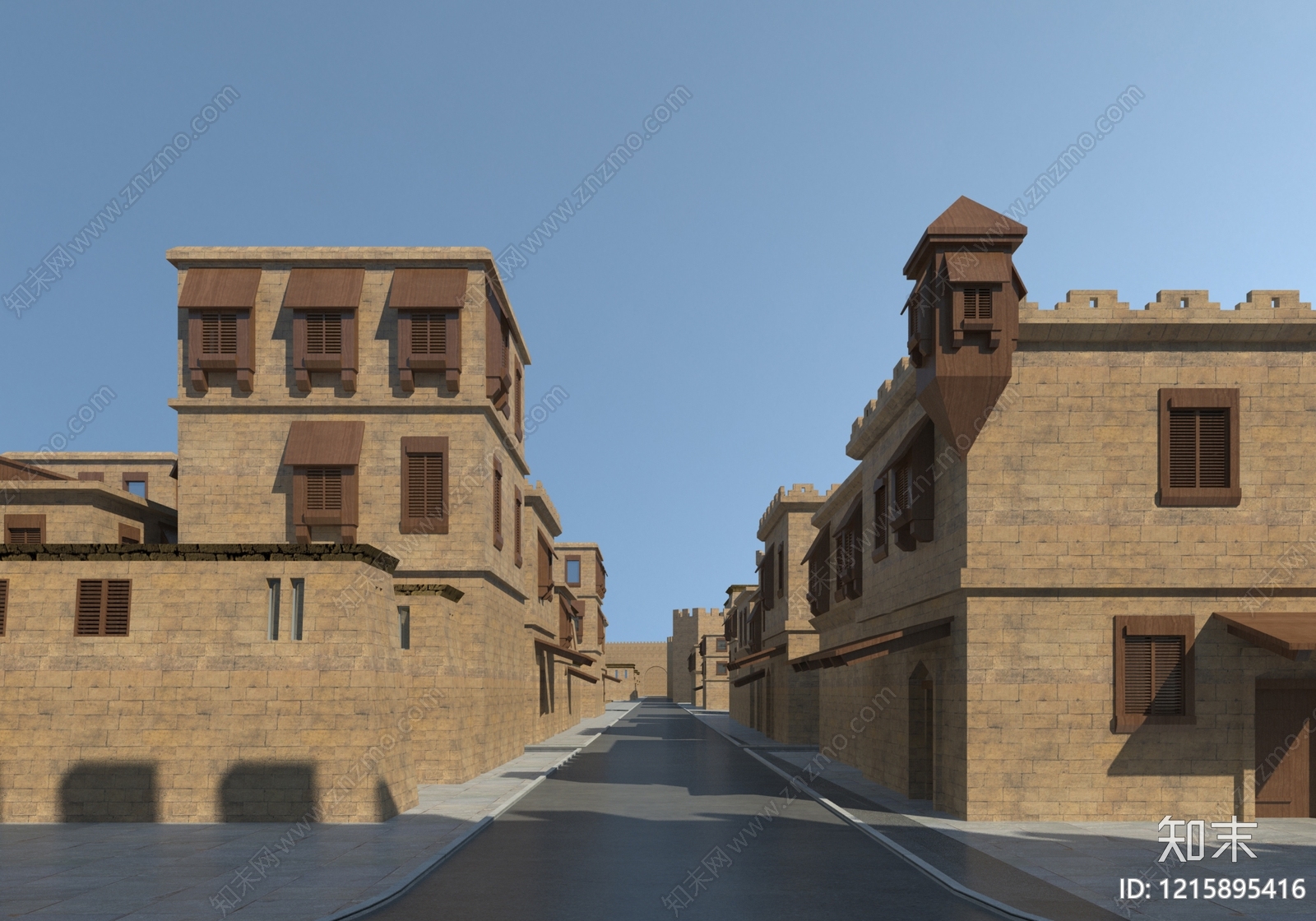 新亚述风格古建3D模型下载【ID:1215895416】