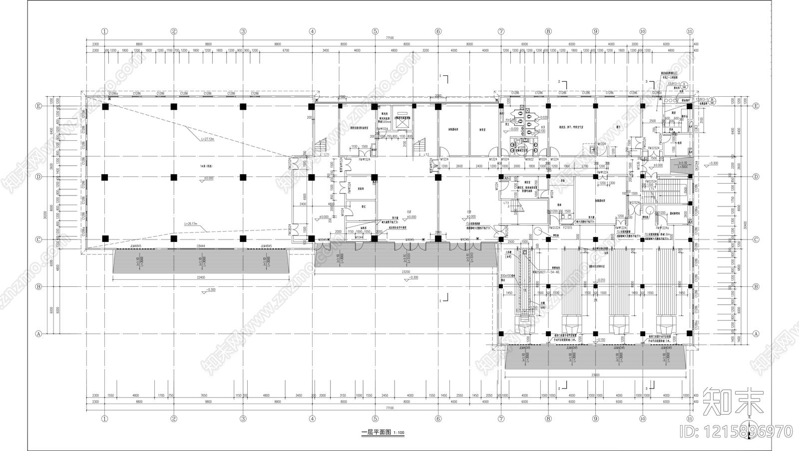 现代消防站施工图下载【ID:1215896970】
