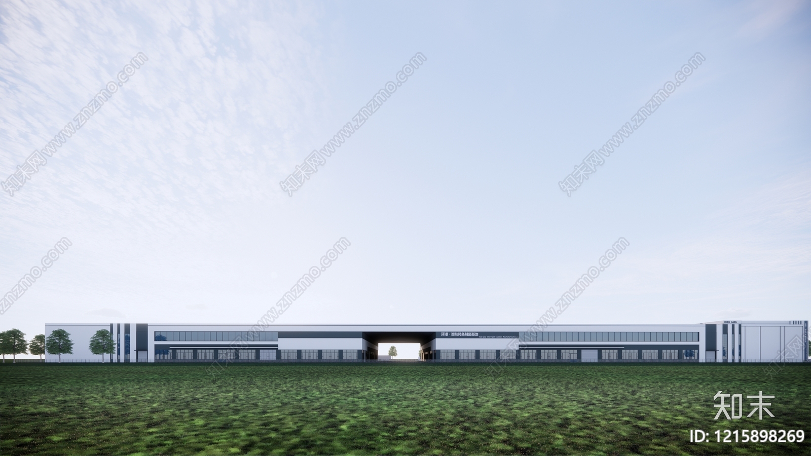 现代简约厂房SU模型下载【ID:1215898269】