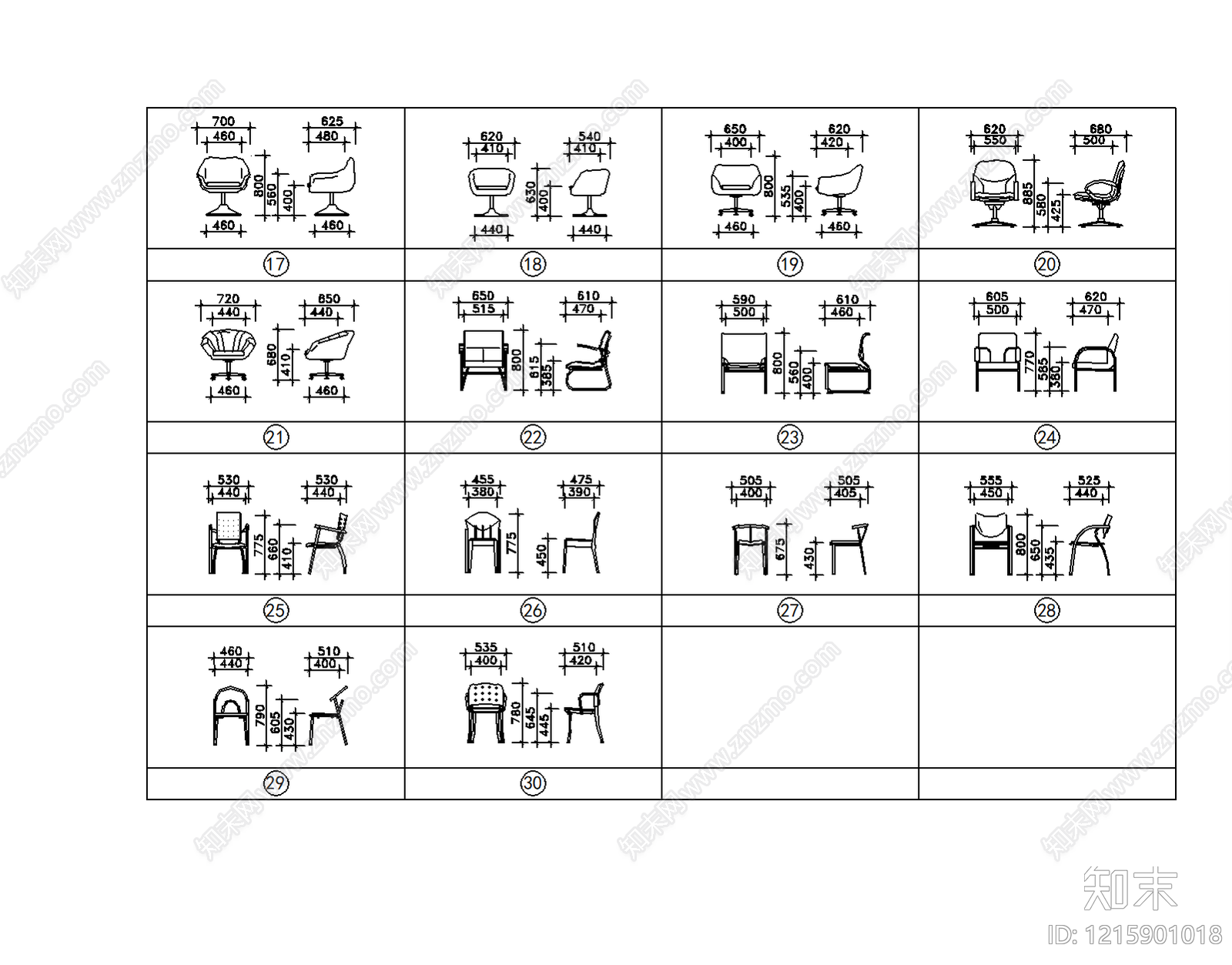 现代简约沙发施工图下载【ID:1215901018】