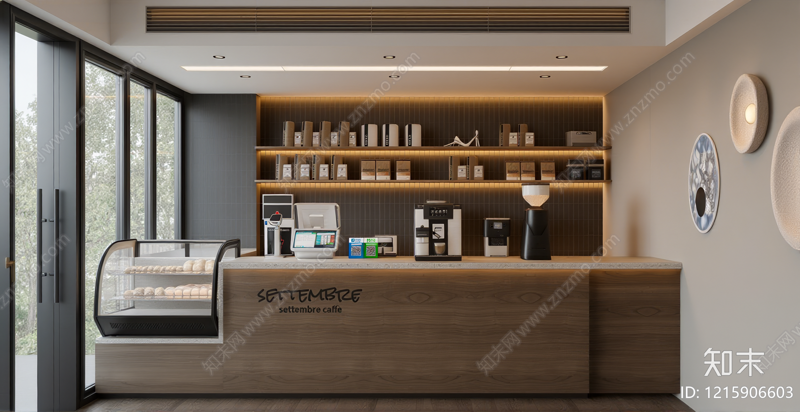 现代咖啡厅SU模型下载【ID:1215906603】