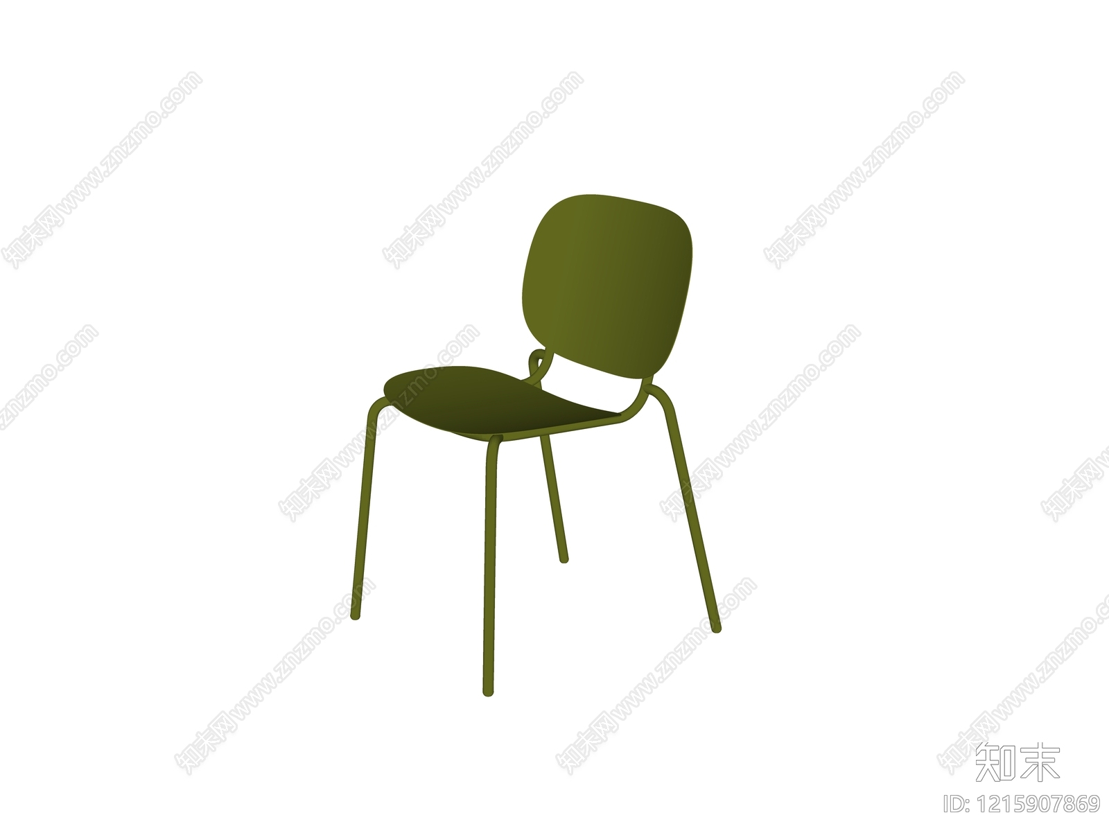 意式餐椅SU模型下载【ID:1215907869】