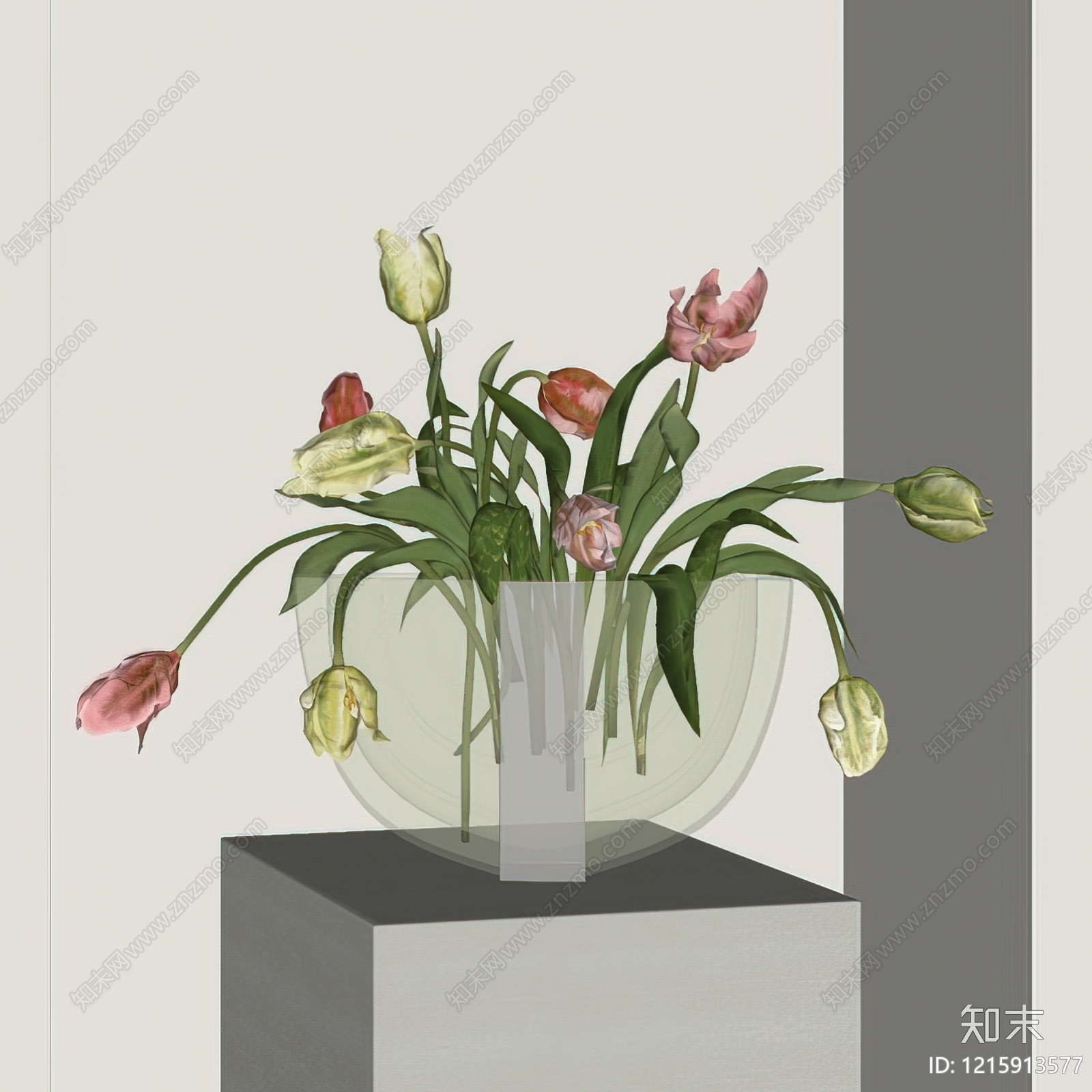 现代花艺SU模型下载【ID:1215913577】