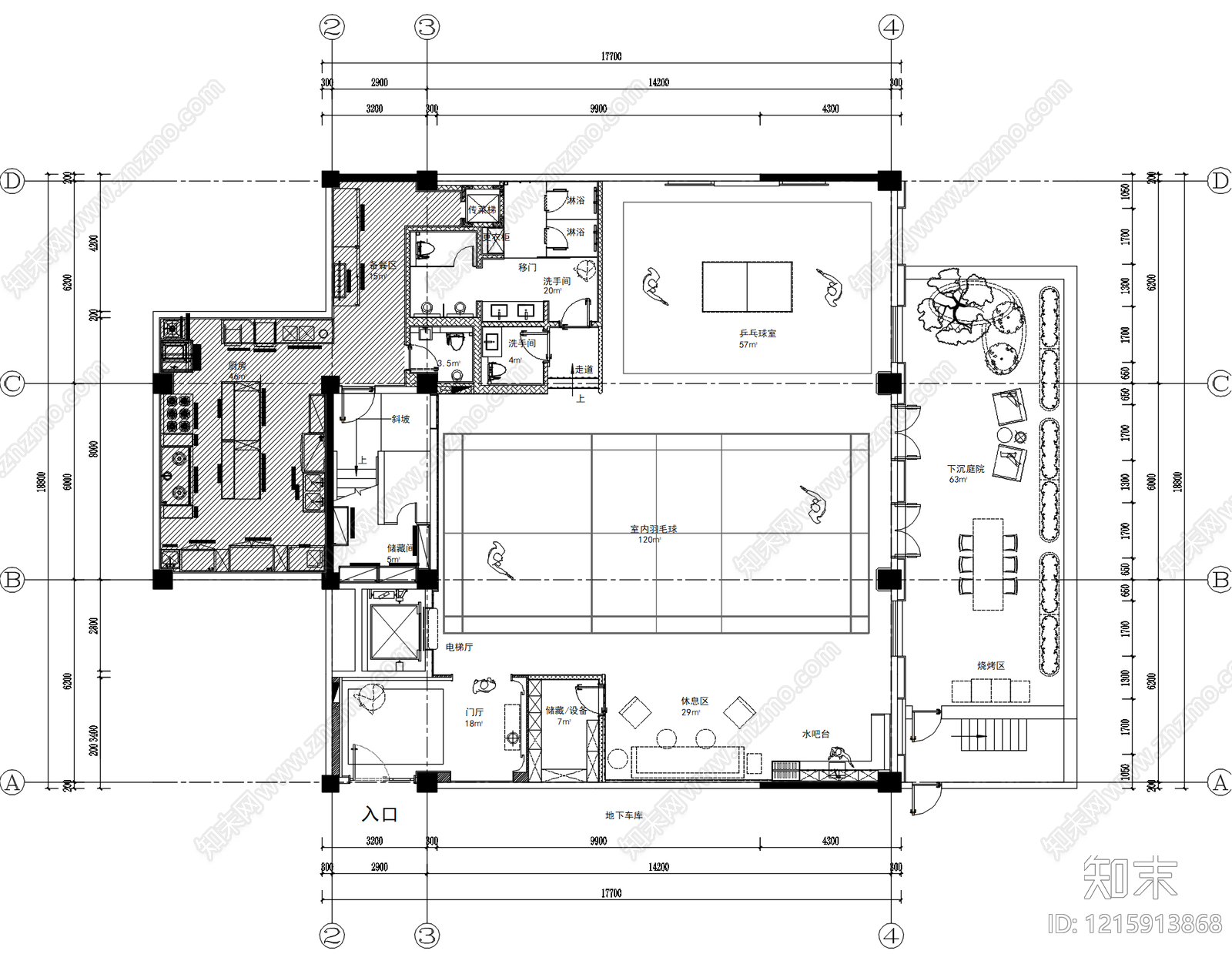 别墅cad施工图下载【ID:1215913868】