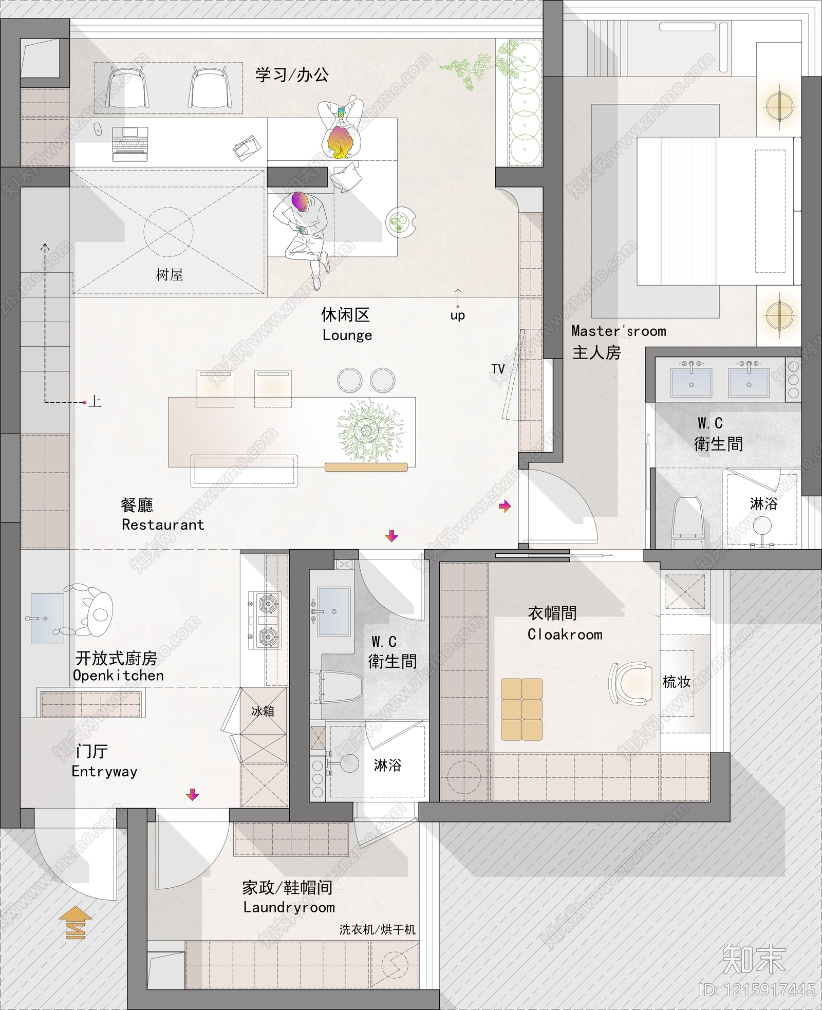 大平层cad施工图下载【ID:1215917445】