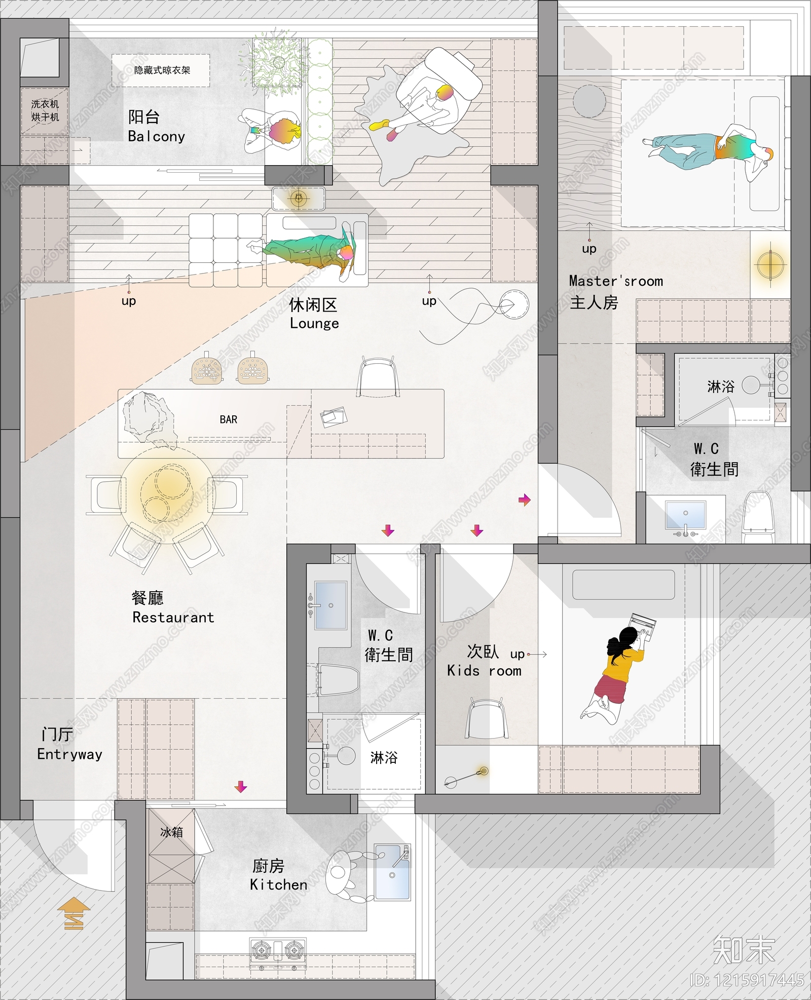 大平层cad施工图下载【ID:1215917445】
