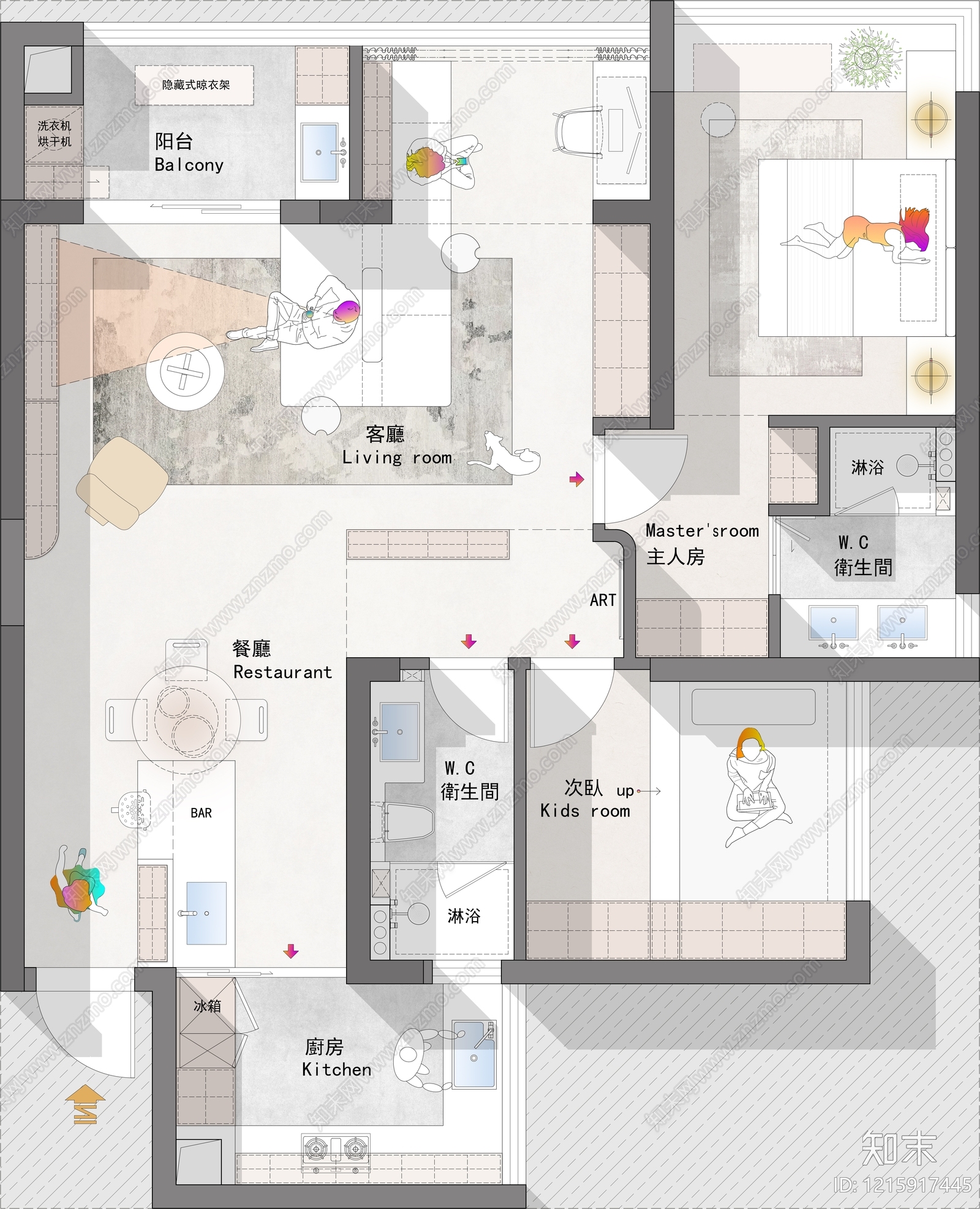 大平层cad施工图下载【ID:1215917445】