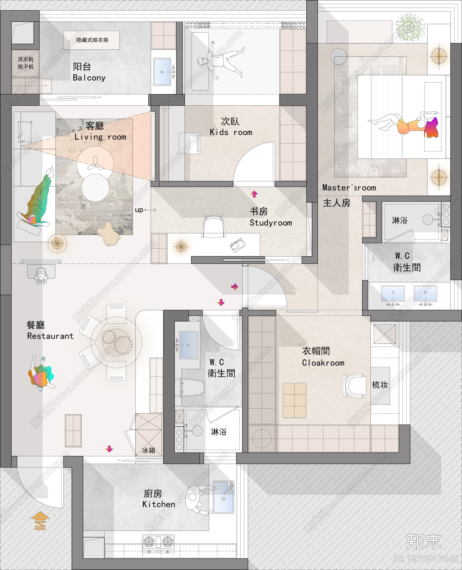 大平层cad施工图下载【ID:1215917445】