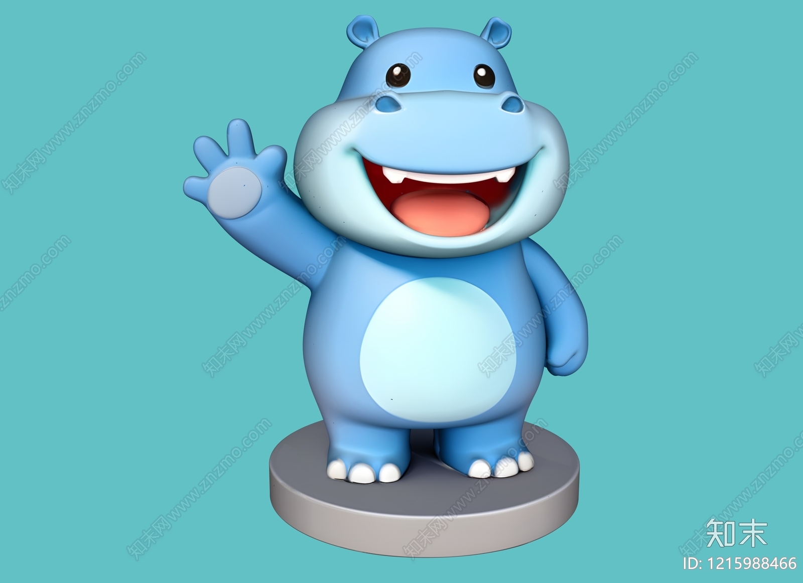 卡通Q版风格水生类动物3D模型下载【ID:1215988466】