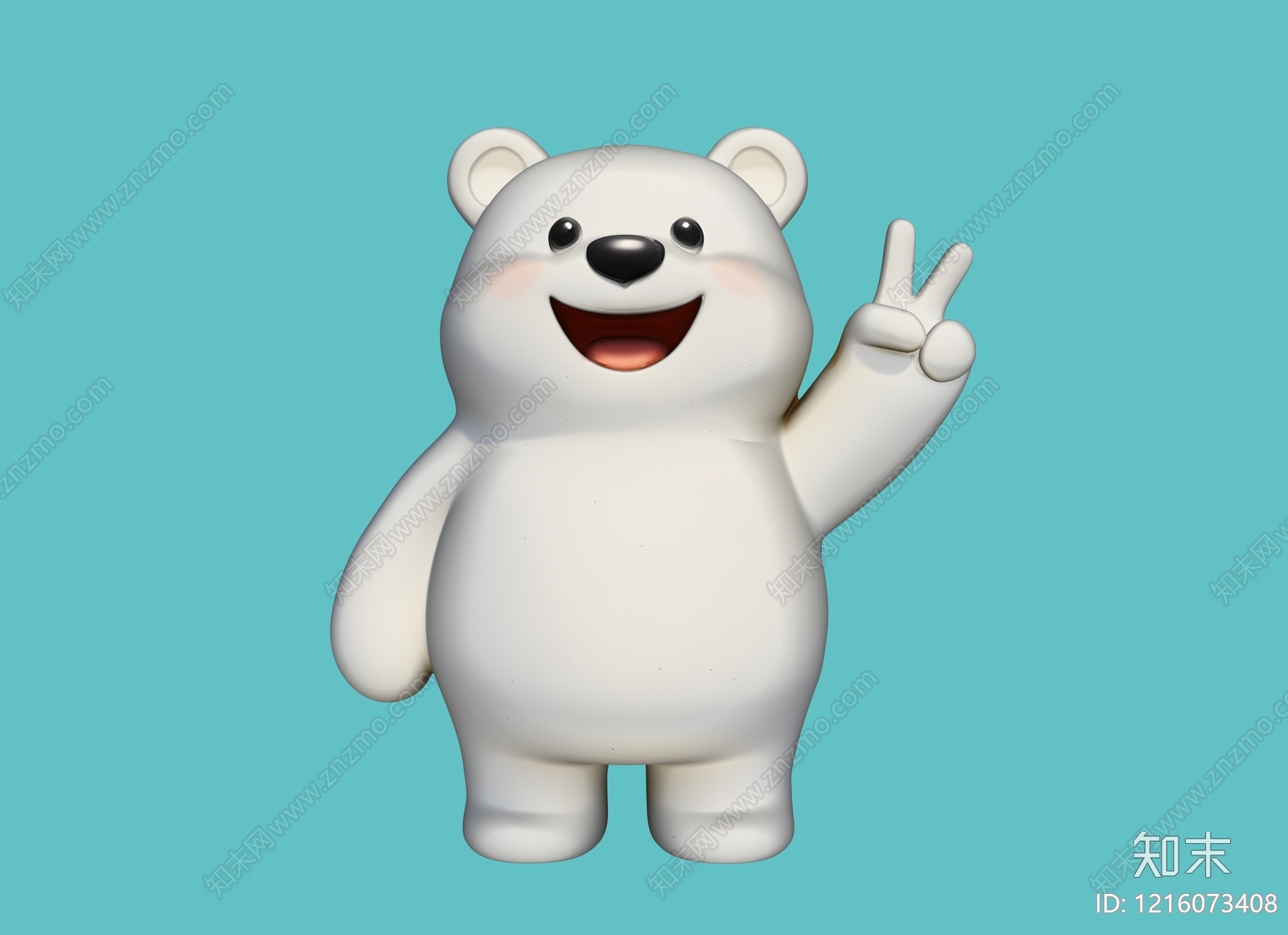 卡通风格其他动物3D模型下载【ID:1216073408】