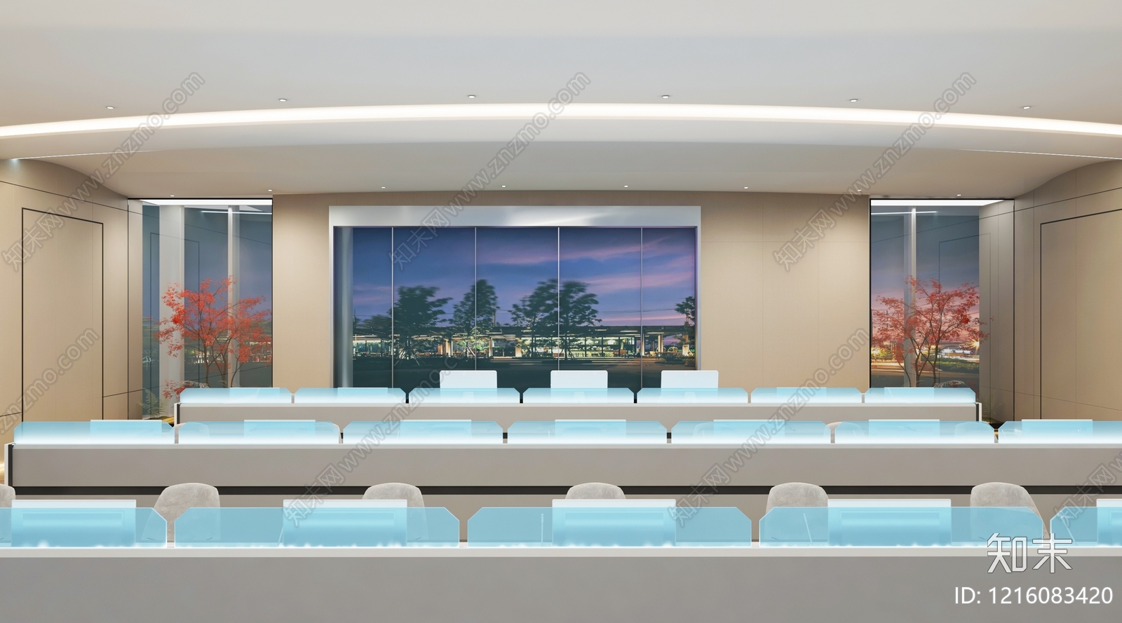现代科技风指挥中心3D模型下载【ID:1216083420】