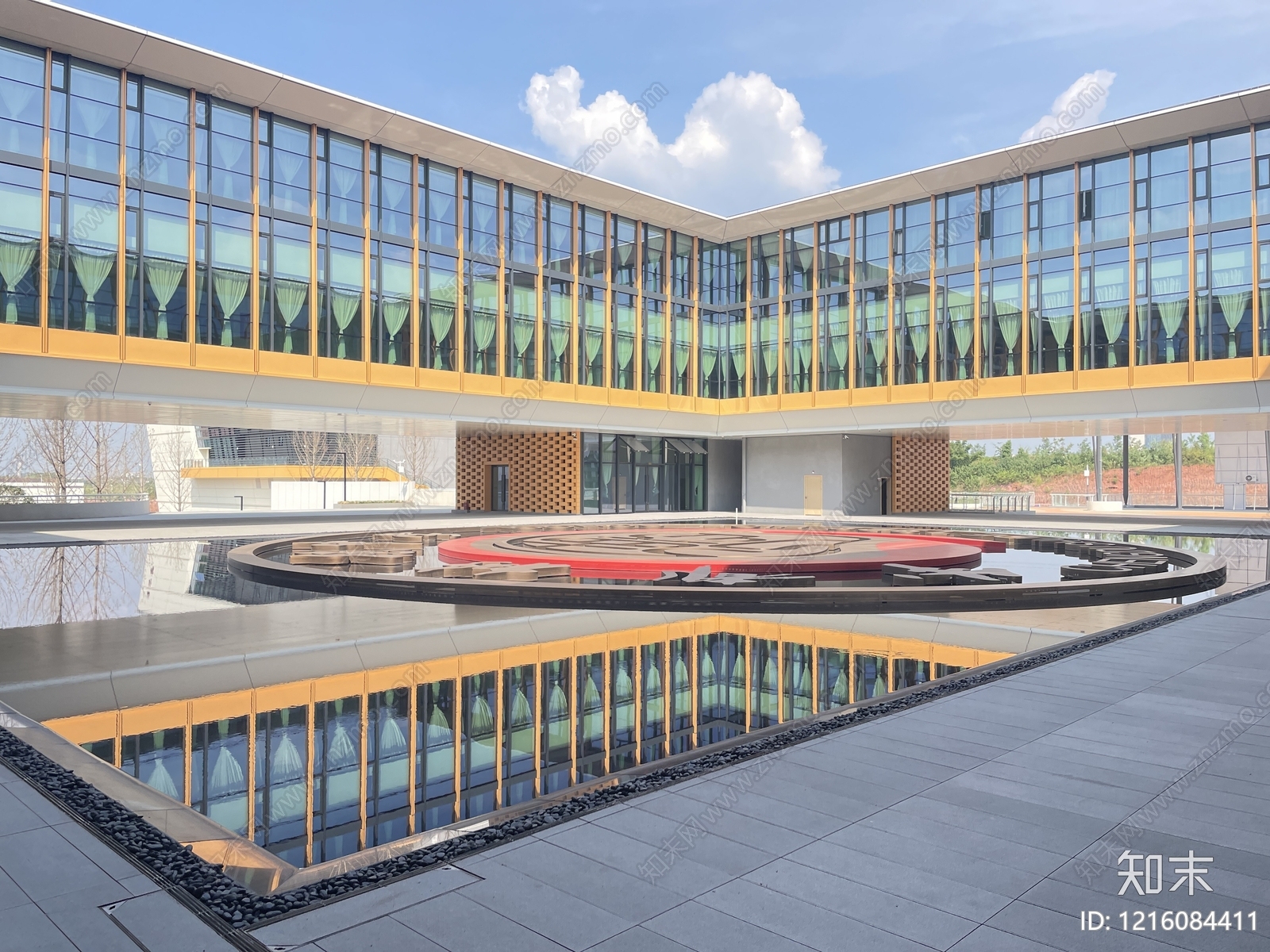 新中式现代学校建筑cad施工图下载【ID:1216084411】