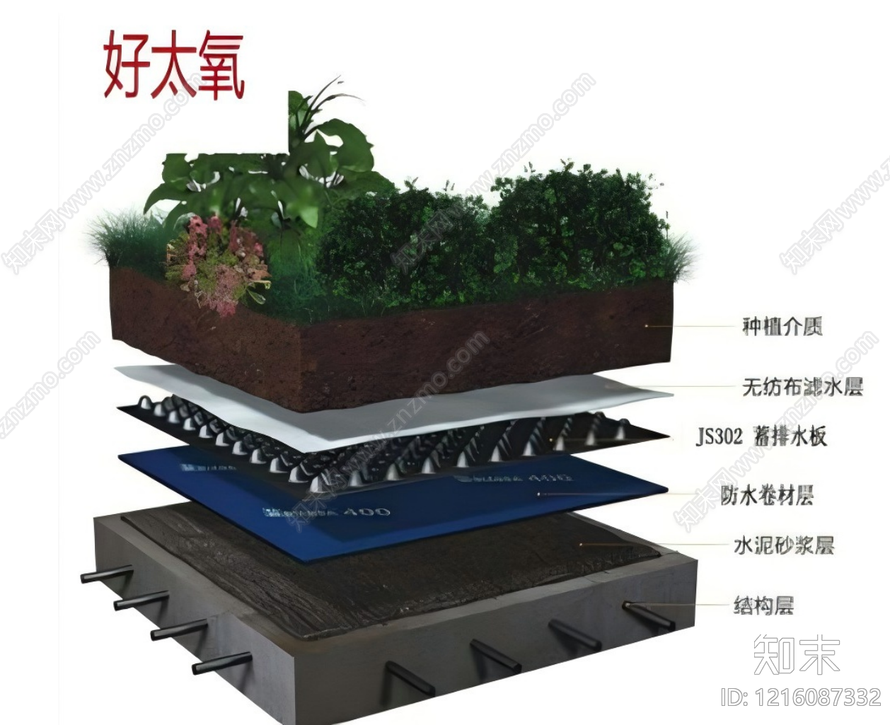 新中式现代屋顶花园cad施工图下载【ID:1216087332】