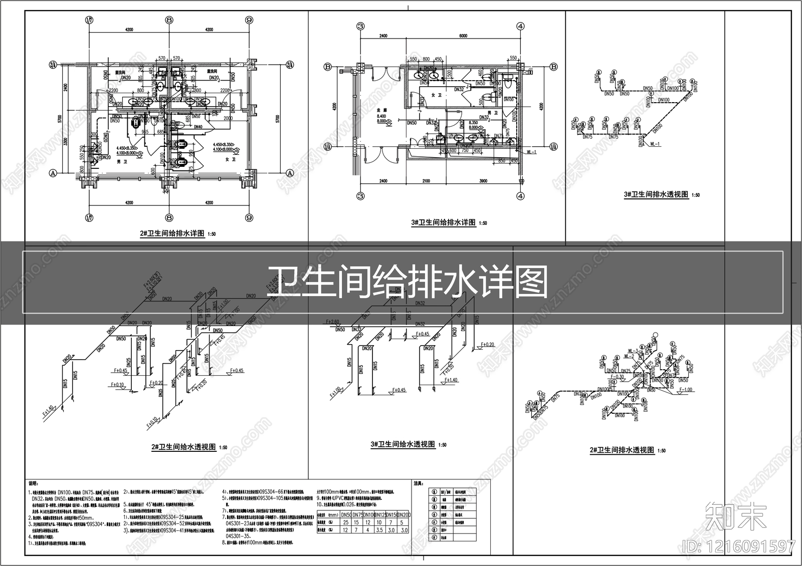 其他给排水施工图下载【ID:1216091597】
