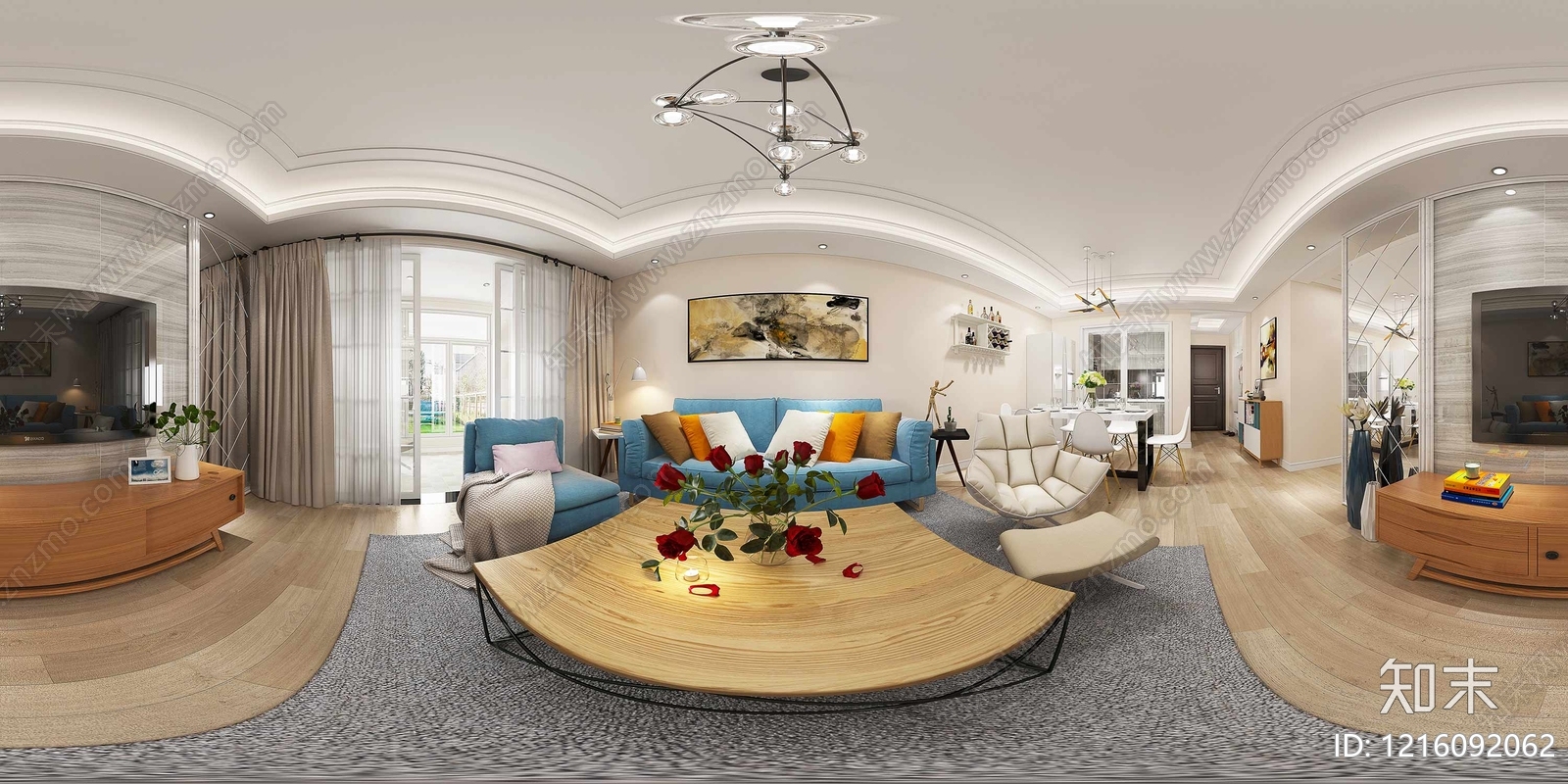 现代室内HDR贴图下载【ID:1216092062】