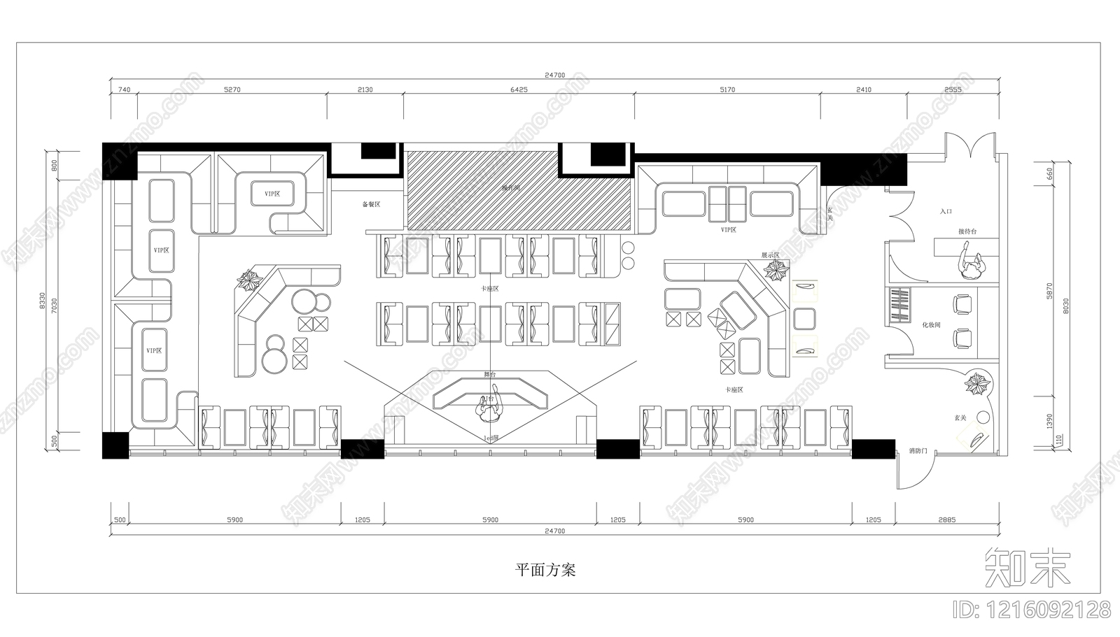 现代酒吧施工图下载【ID:1216092128】