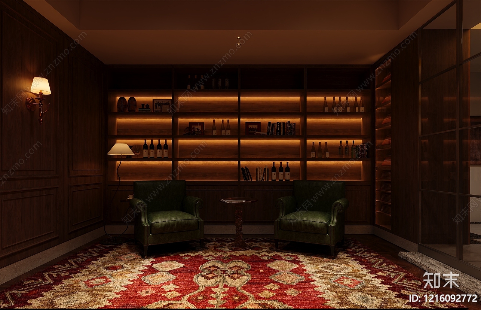 复古酒窖3D模型下载【ID:1216092772】