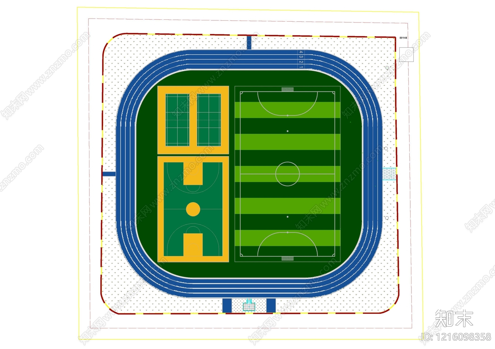 现代其他运动场地施工图下载【ID:1216098358】