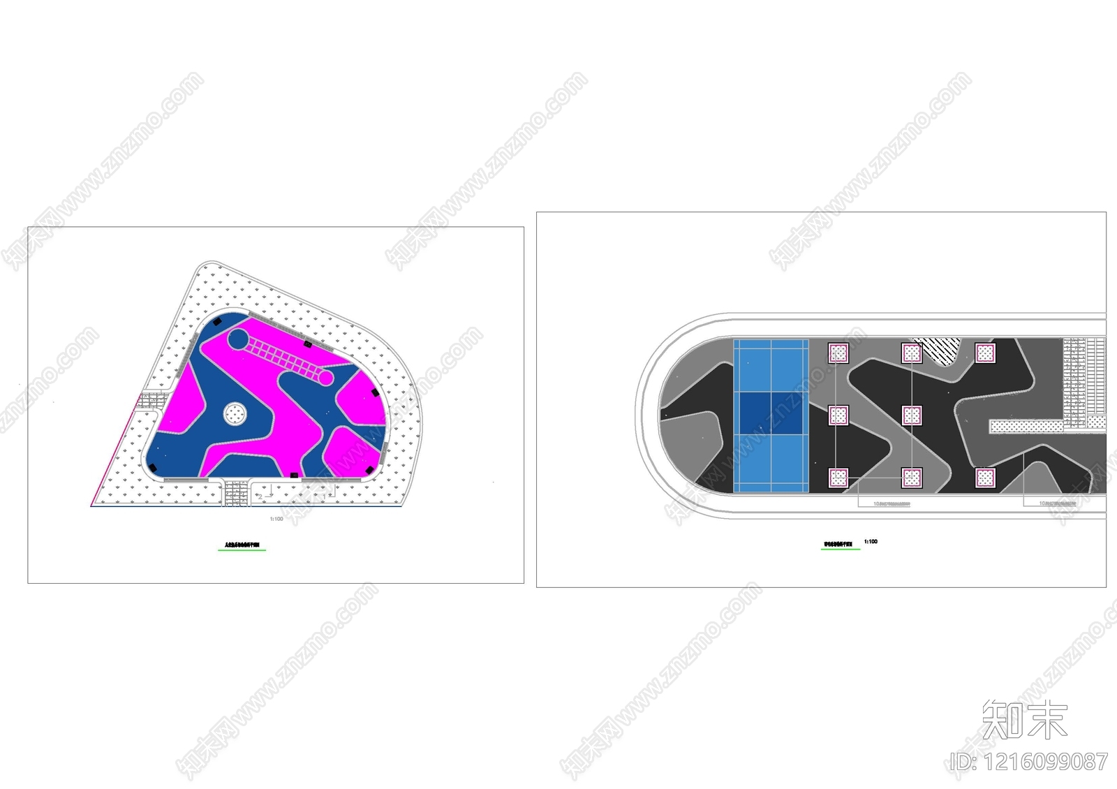 社区健身区施工图下载【ID:1216099087】