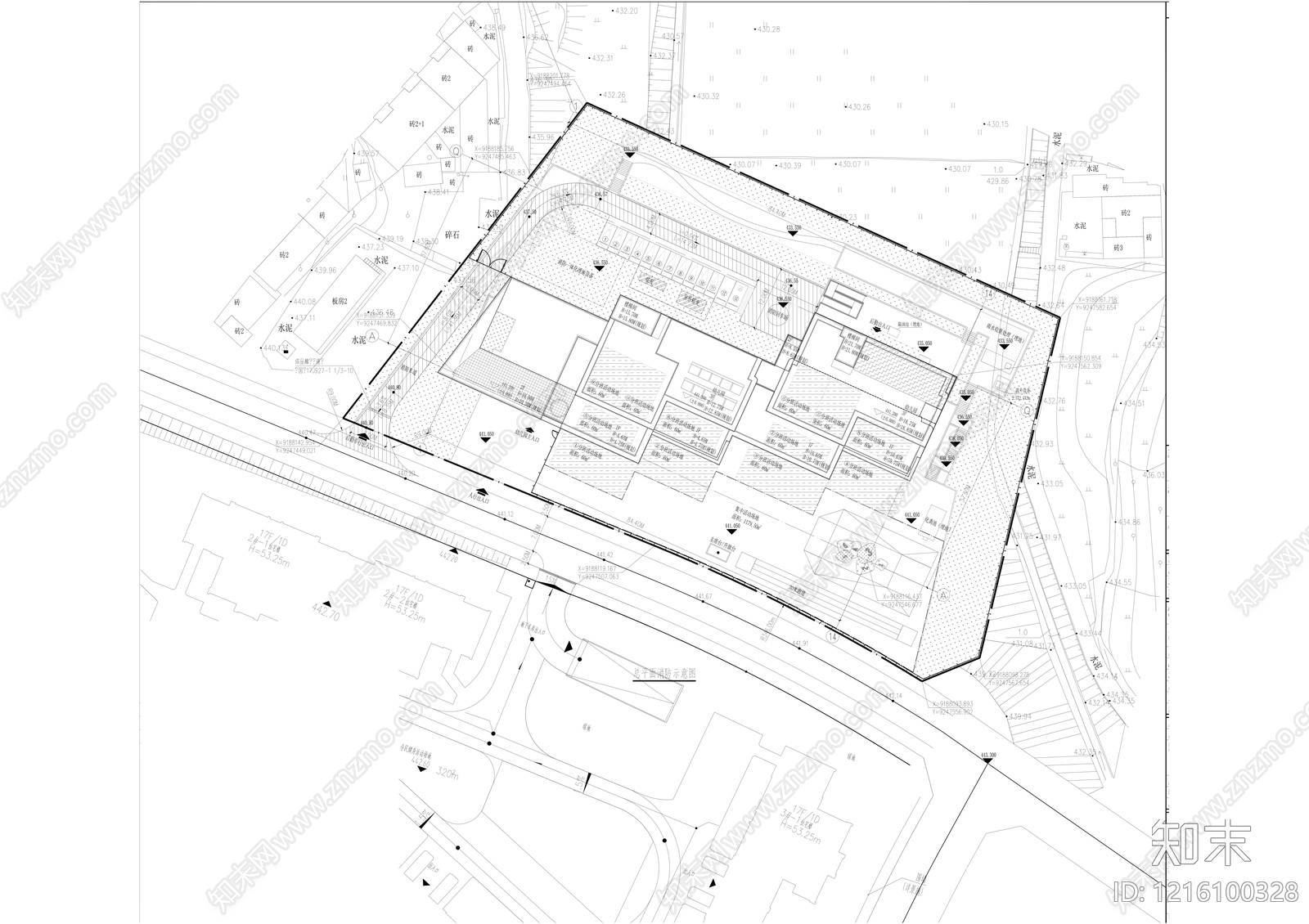 现代幼儿园建筑施工图下载【ID:1216100328】