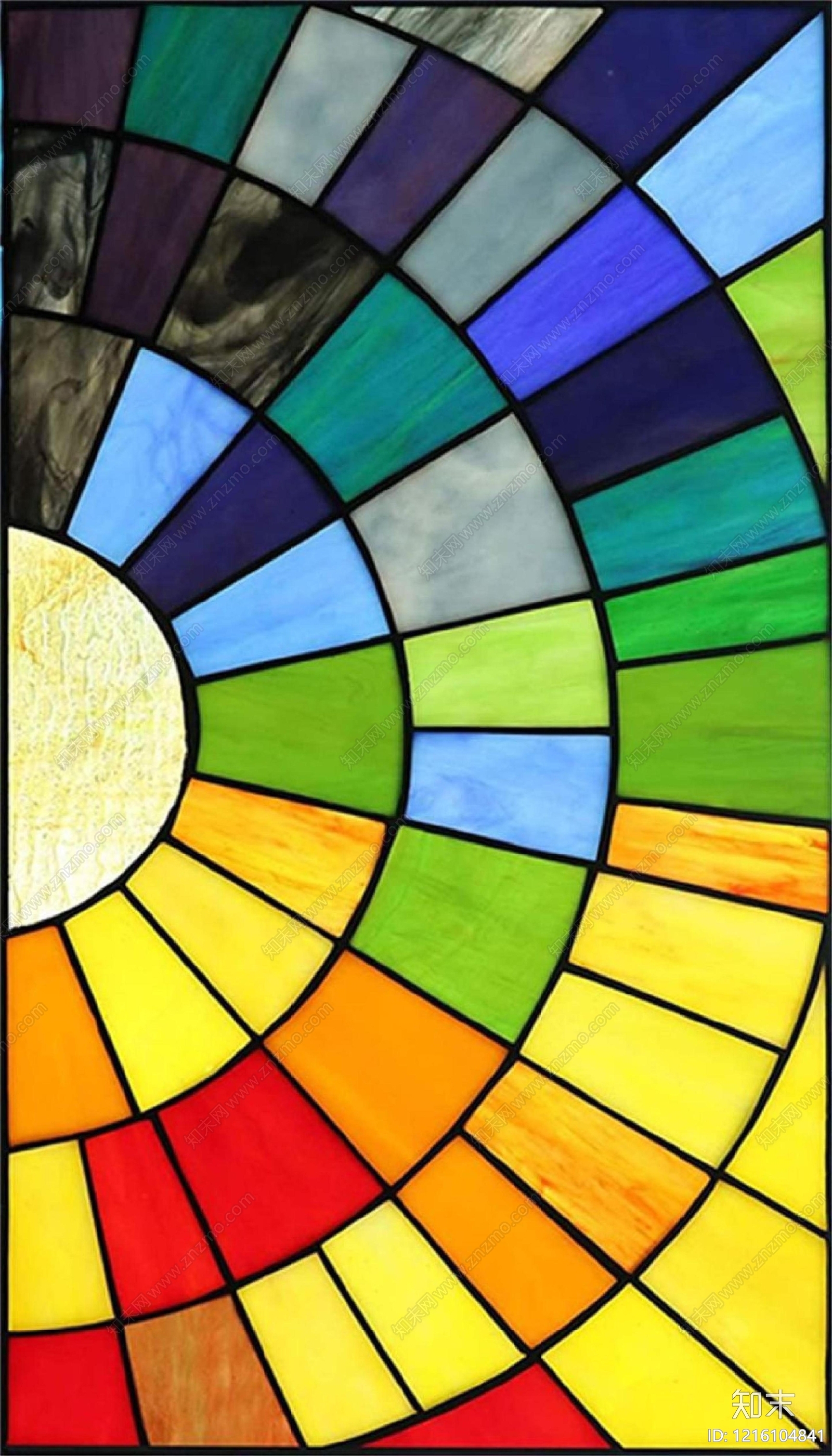 现代彩色玻璃贴图下载【ID:1216104841】