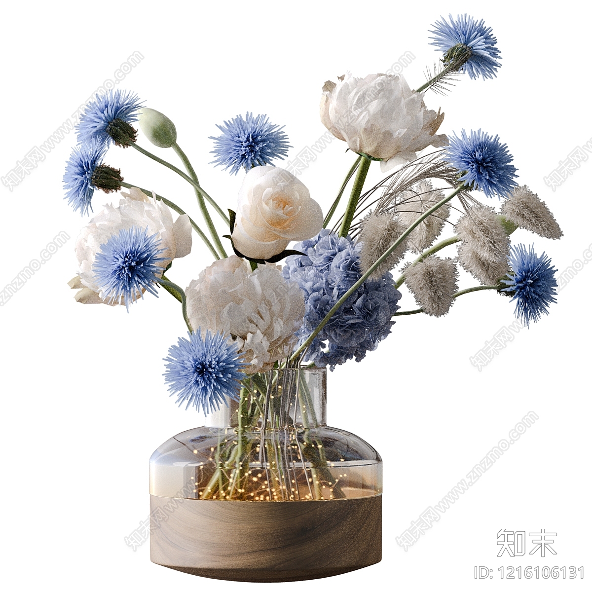 北欧花艺3D模型下载【ID:1216106131】