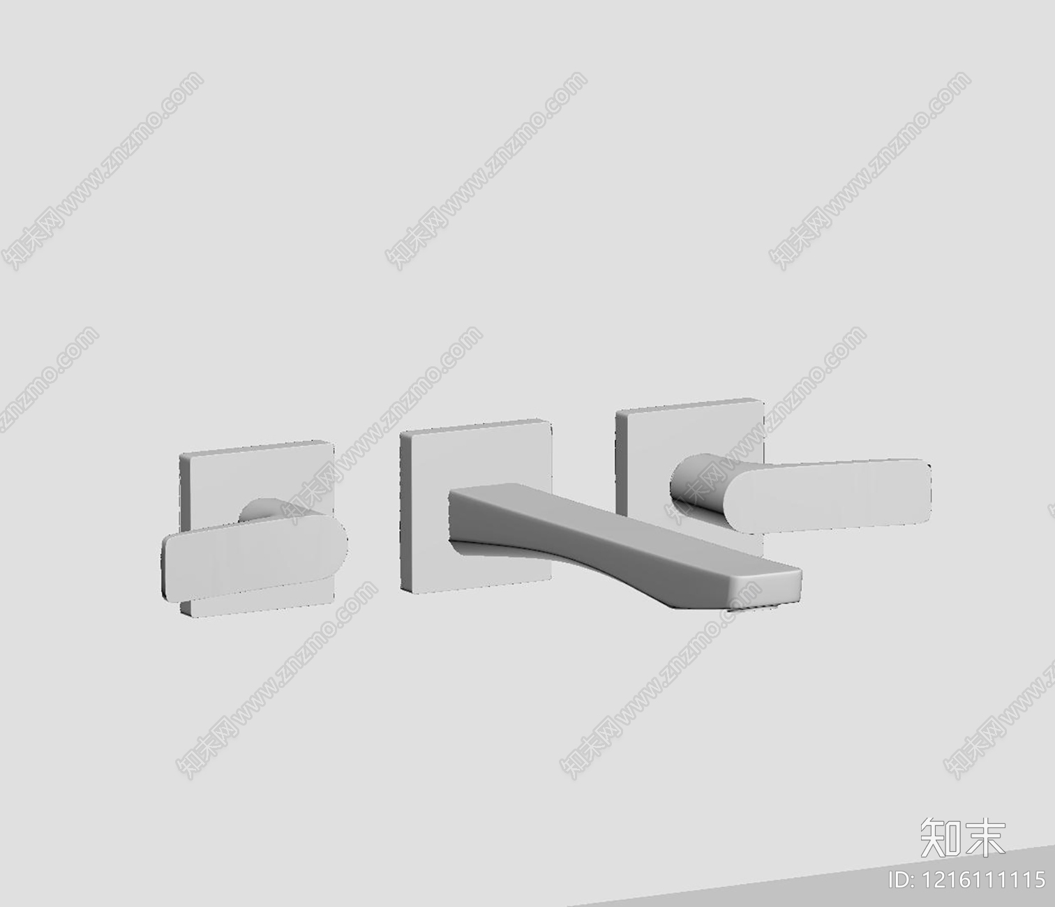 极简水龙头SU模型下载【ID:1216111115】