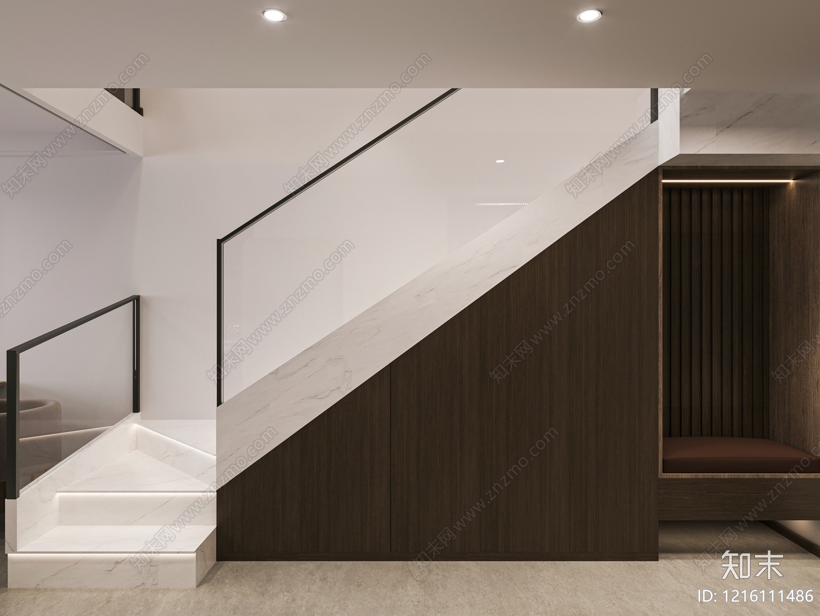 现代简约公寓3D模型下载【ID:1216111486】