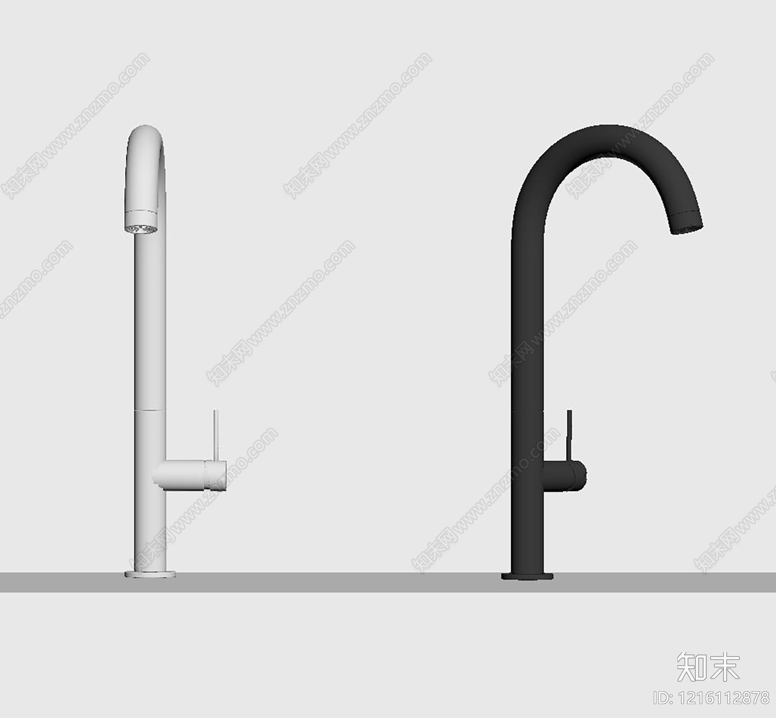 极简水龙头SU模型下载【ID:1216112878】