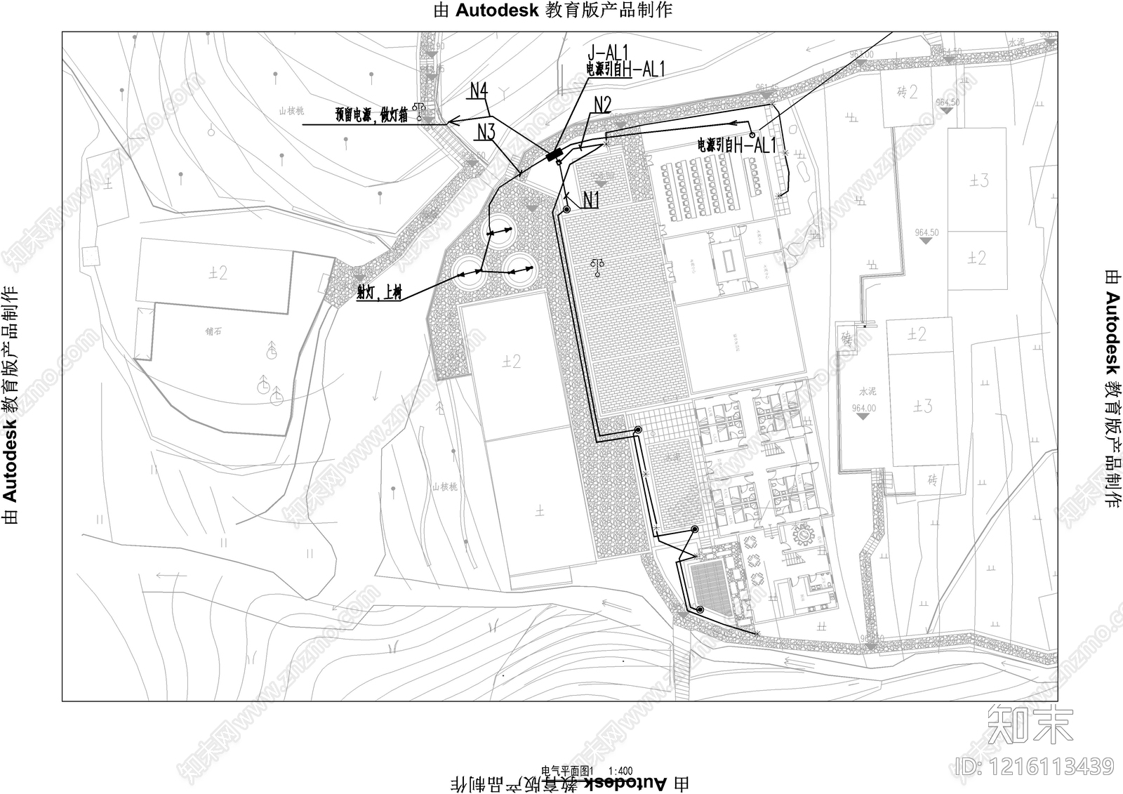 供配电系统cad施工图下载【ID:1216113439】