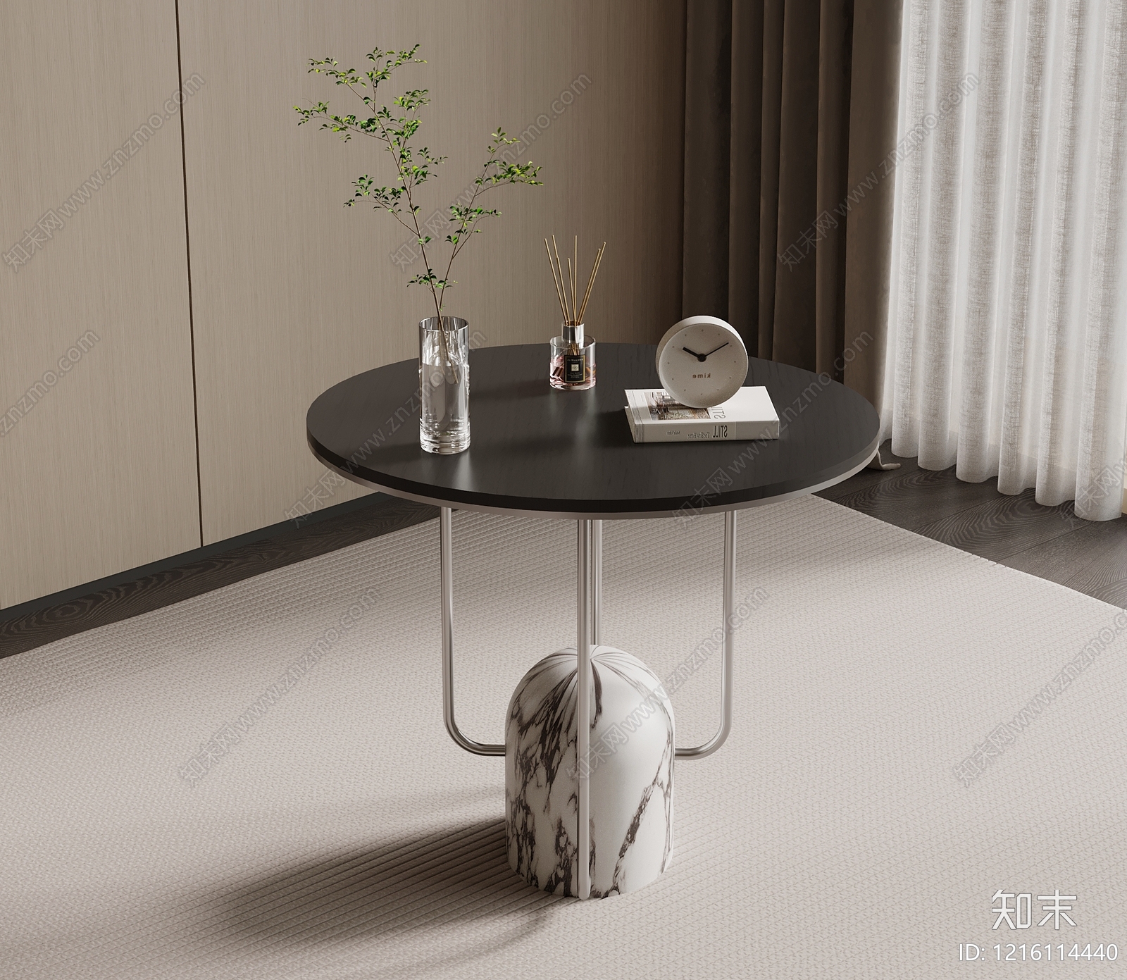 现代简约边几3D模型下载【ID:1216114440】
